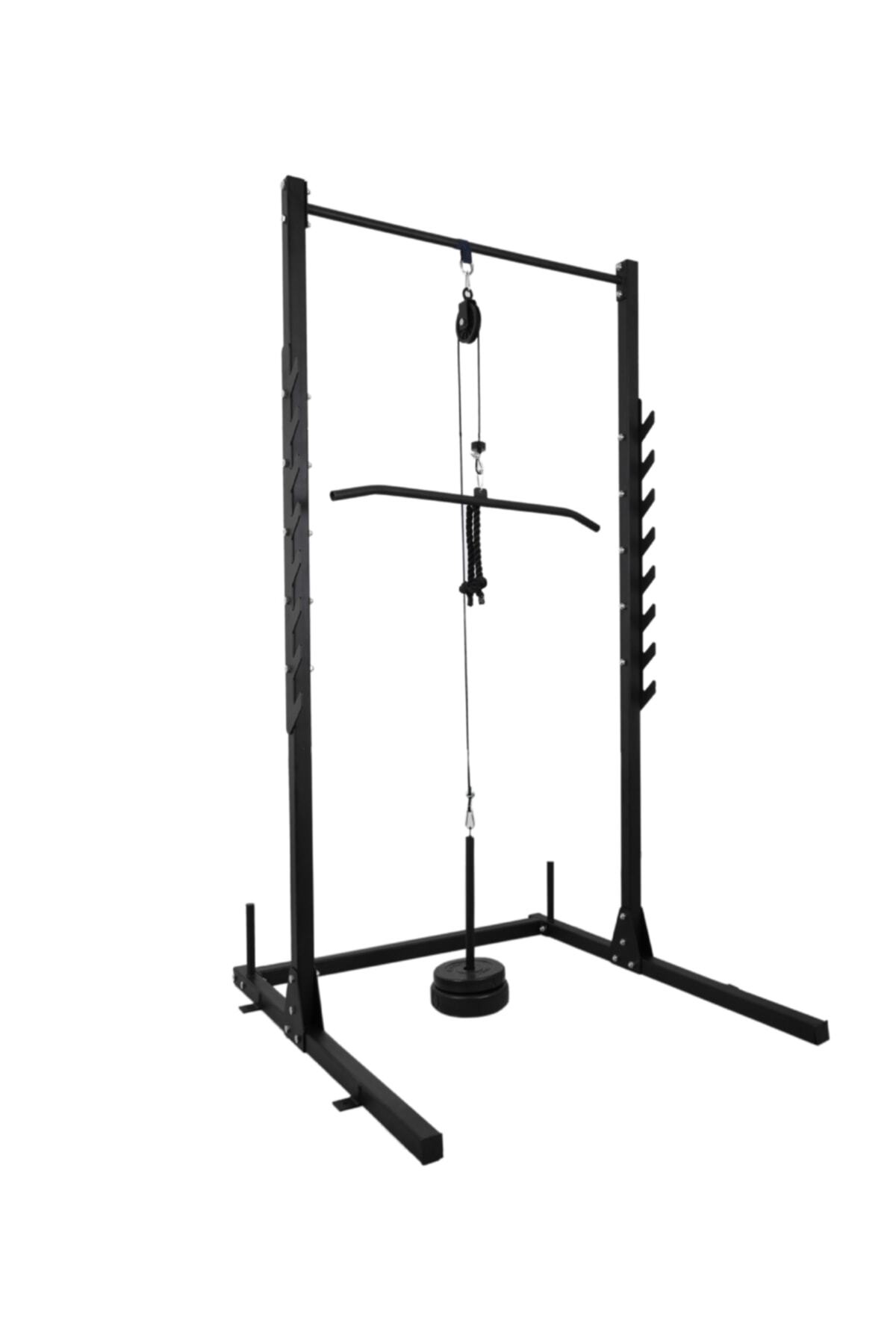 Station de Squat / Banc / Tractions / Poulie pour Ensemble de Fitness