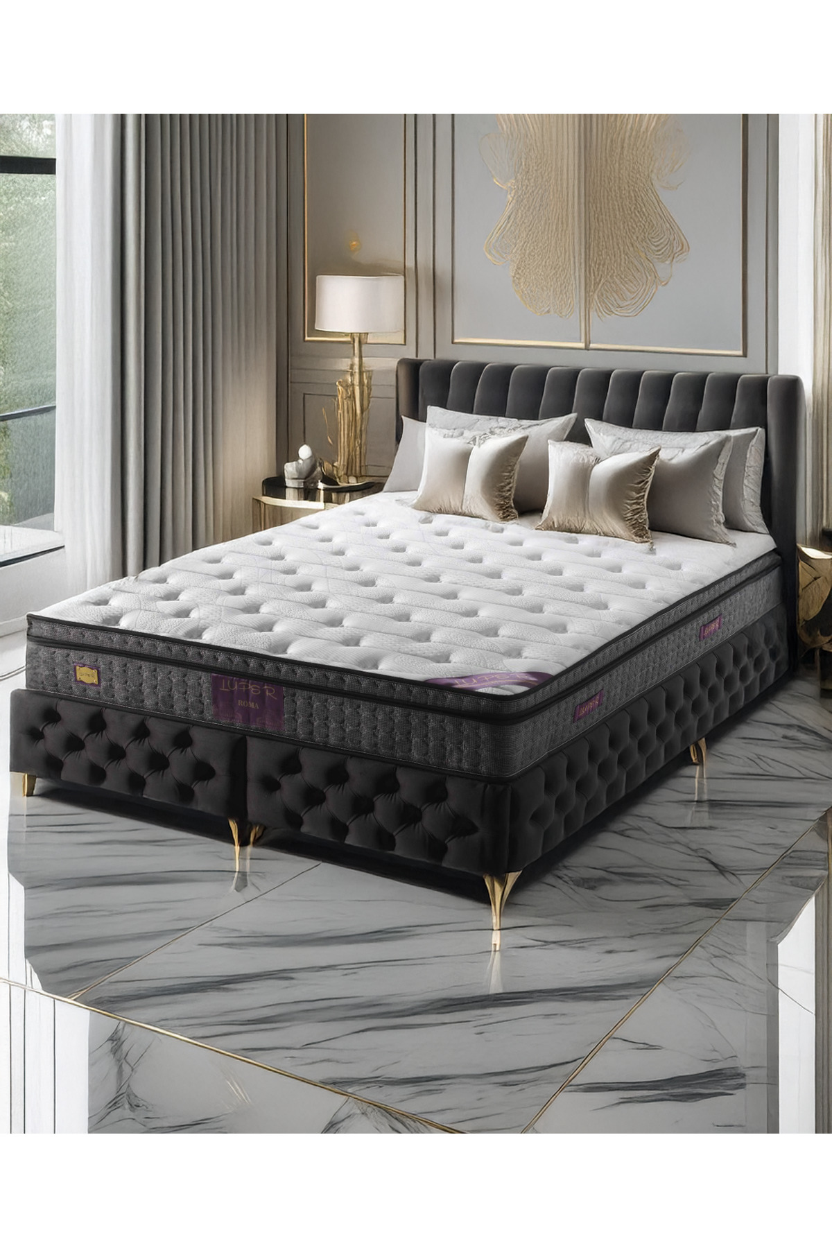 Matelas à ressorts complets orthopédique pour couple Roma