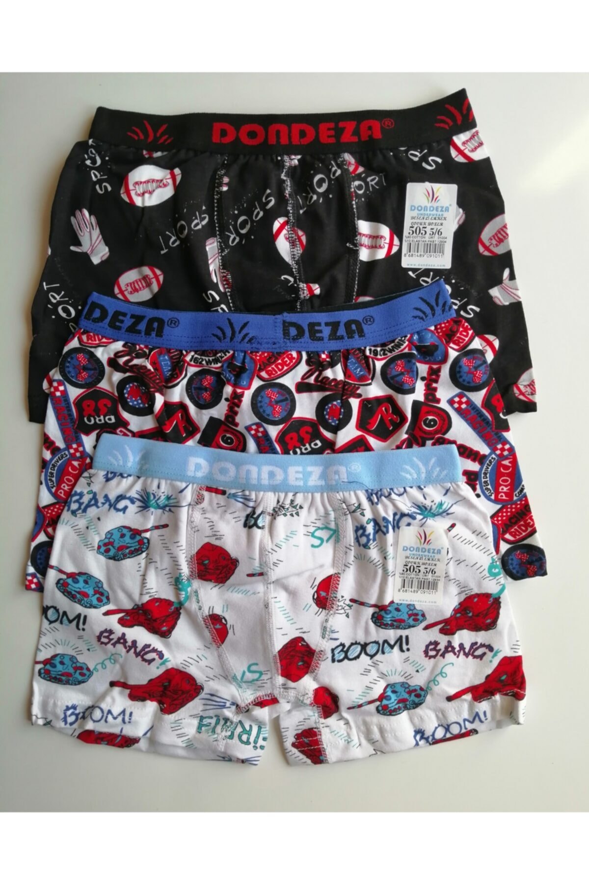 Boxer garçon 3 pièces