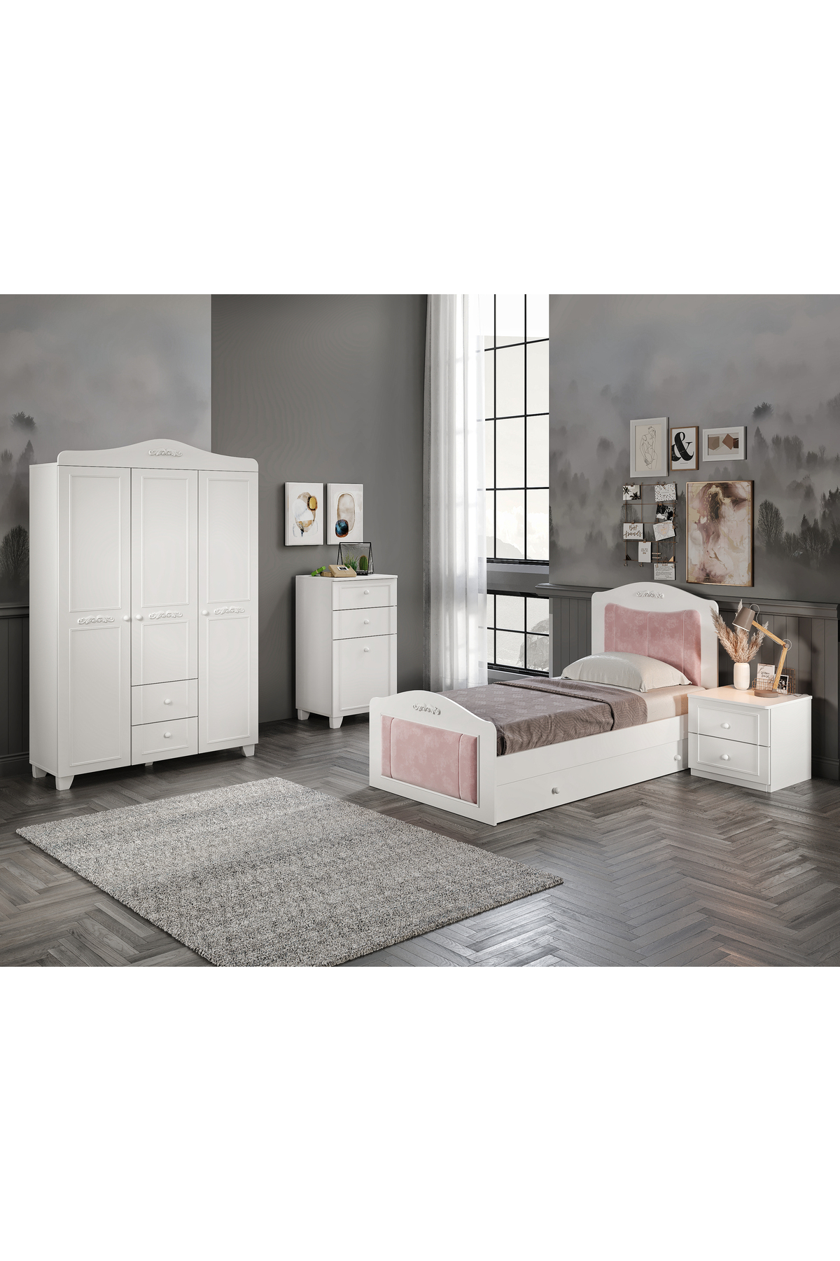 Chambre d'enfant et d'adolescent Tokyo Blanc