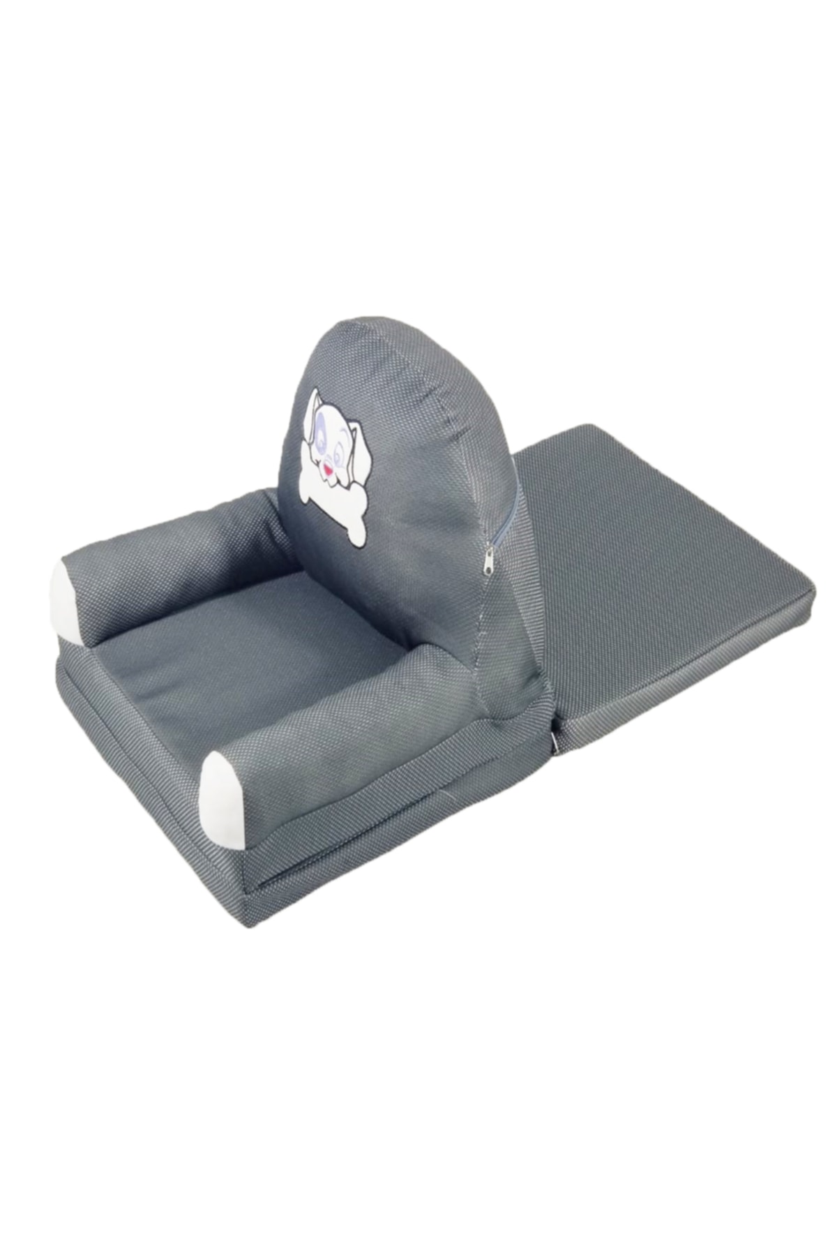 Chaise pour bébé et enfant pliable, lit portable, gris/dalmate