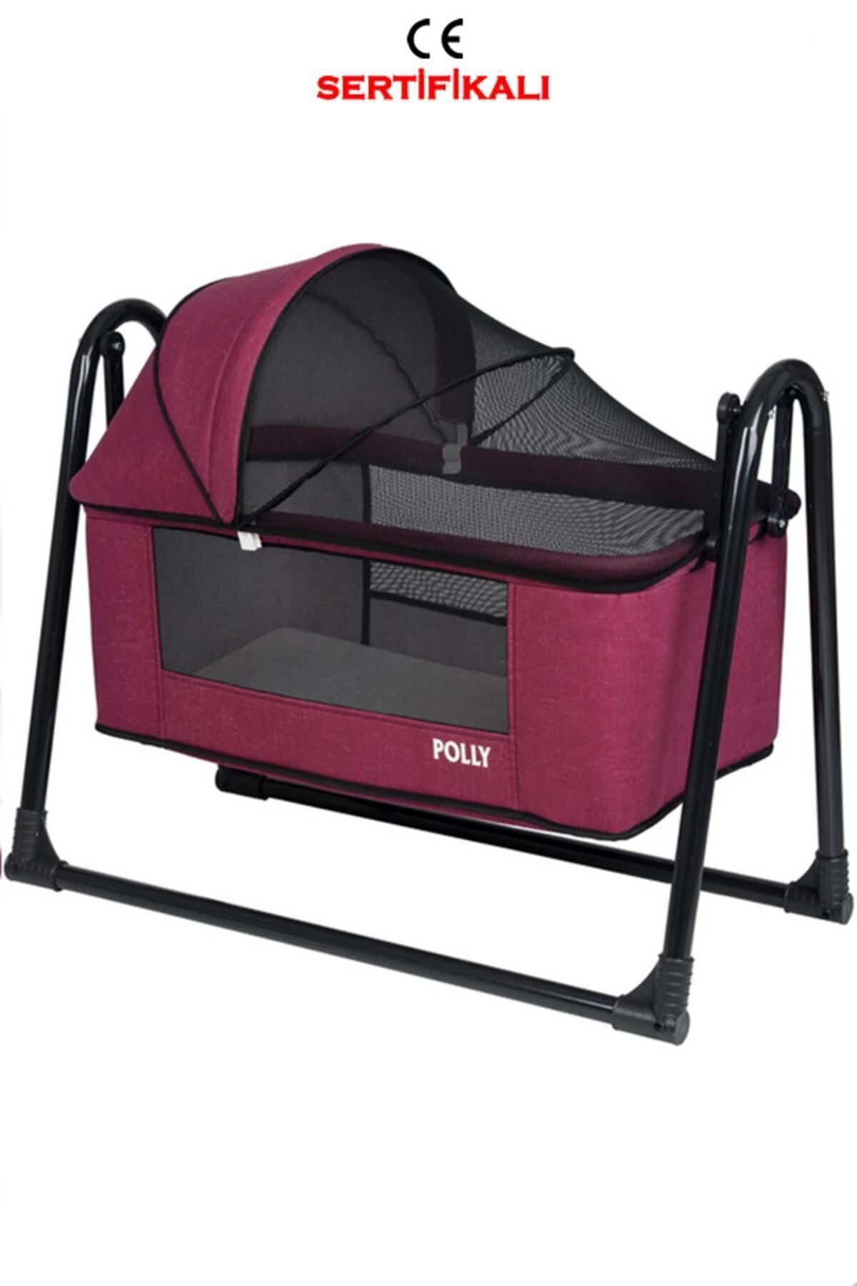 Berceau portable en lin luxueux avec filet, lavable, berceau berçant près de maman, berceau panier, berceau hamac