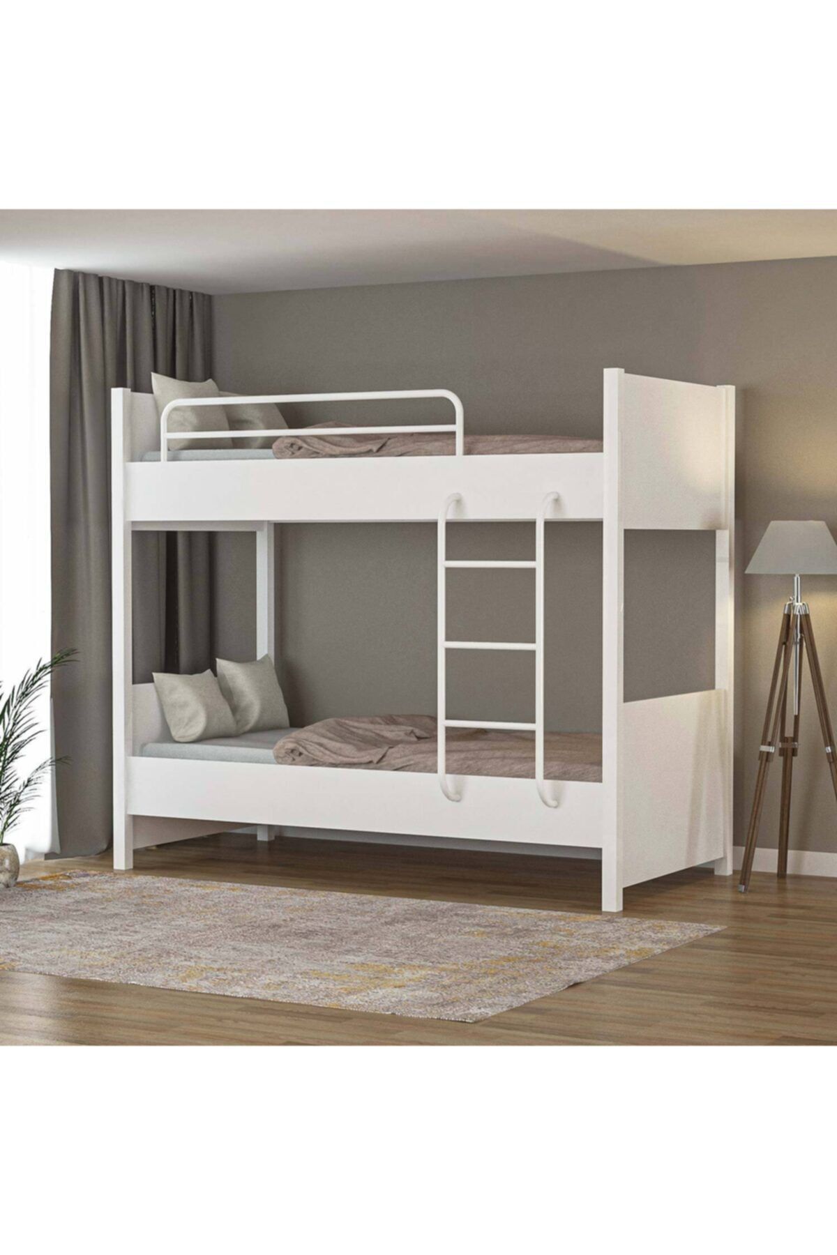 Lit Superposé Tokyo à Pieds Métalliques pour Chambre d'Adolescent et Chambre d'Enfant