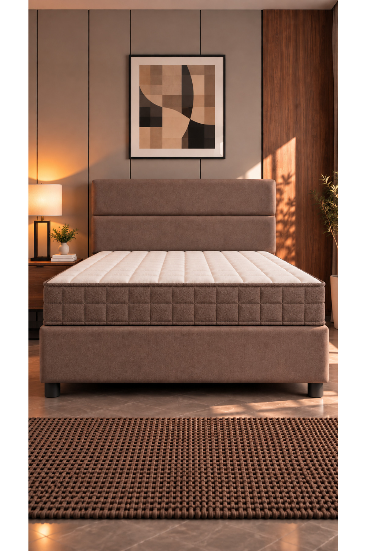 Matelas en mousse sans ressorts en bambou % orthopédique pour une personne  cm