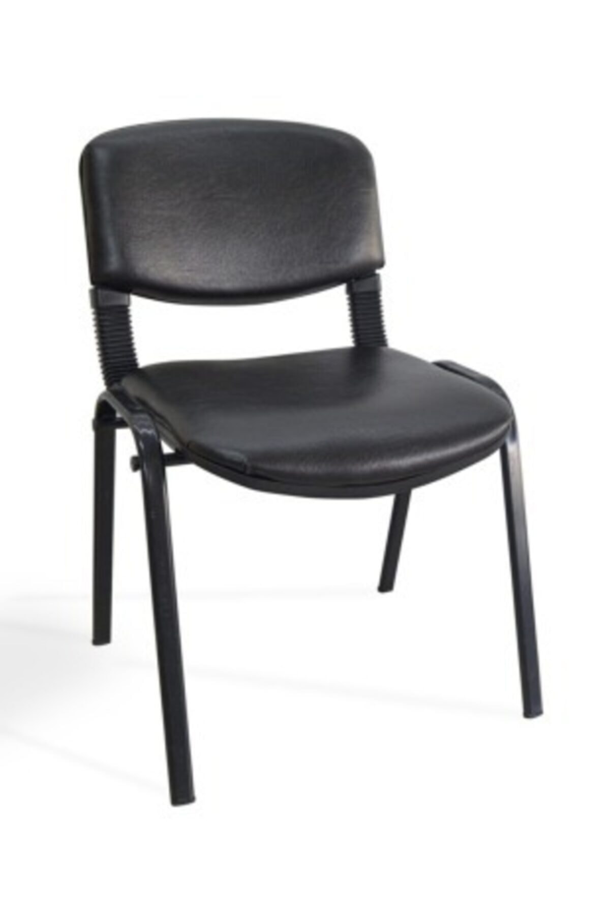 I Office Furniture & Design Fauteuil de bureau noir pour attente des invités 2 pièces 
