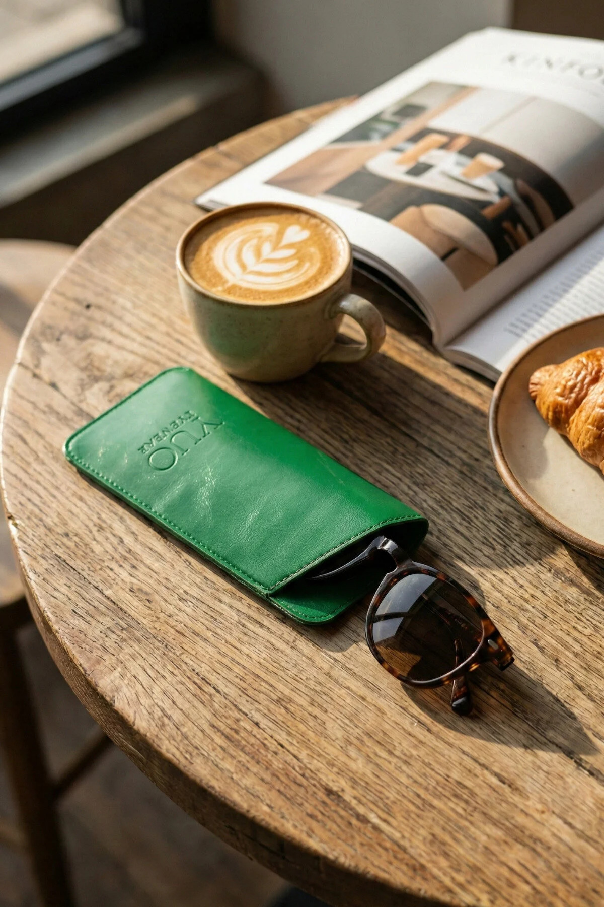 Ensemble d'étuis à lunettes en cuir YUO – Étui doux protecteur pour lunettes