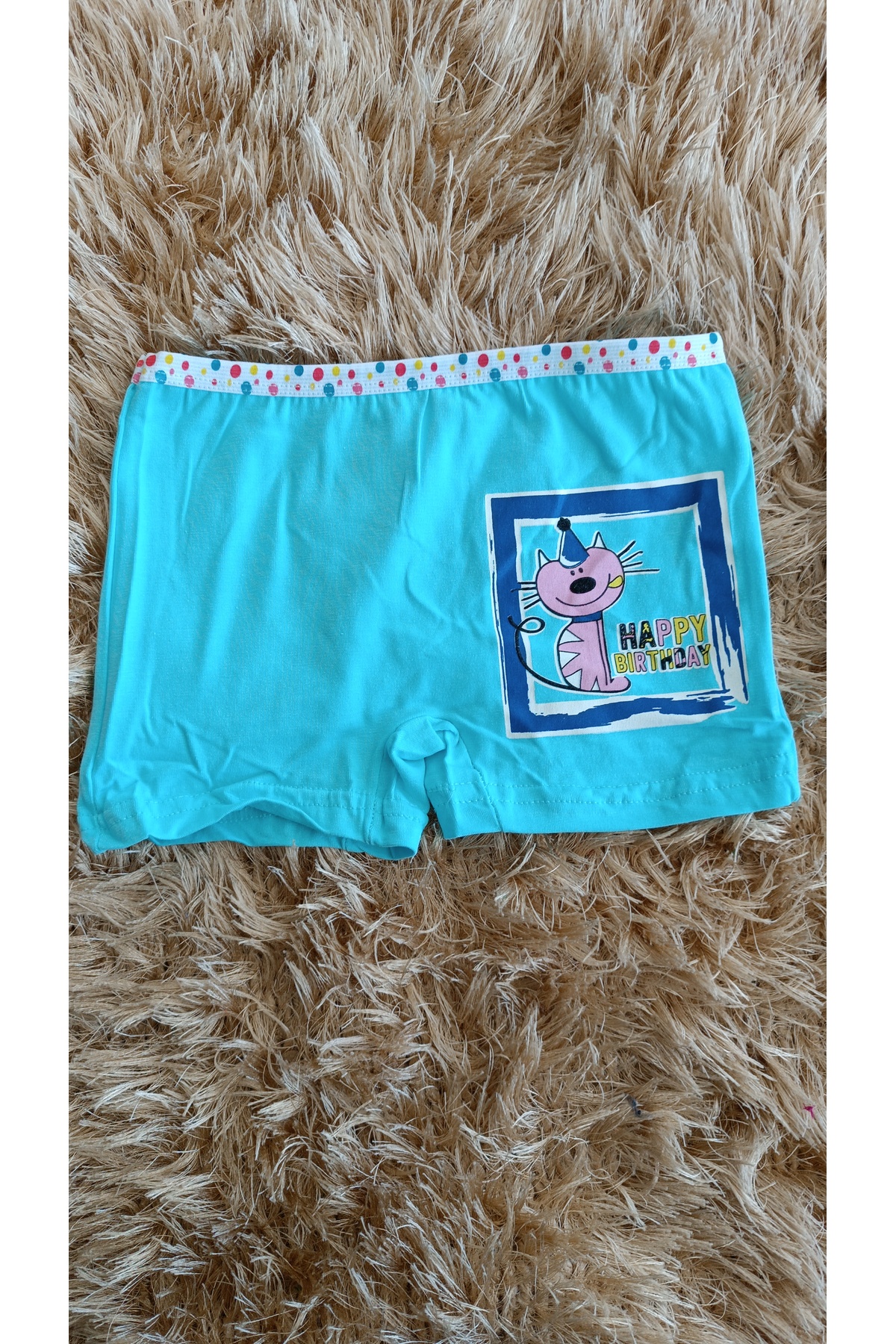 BOXER EN MAILLE ÉLASTIQUE POUR FILLE