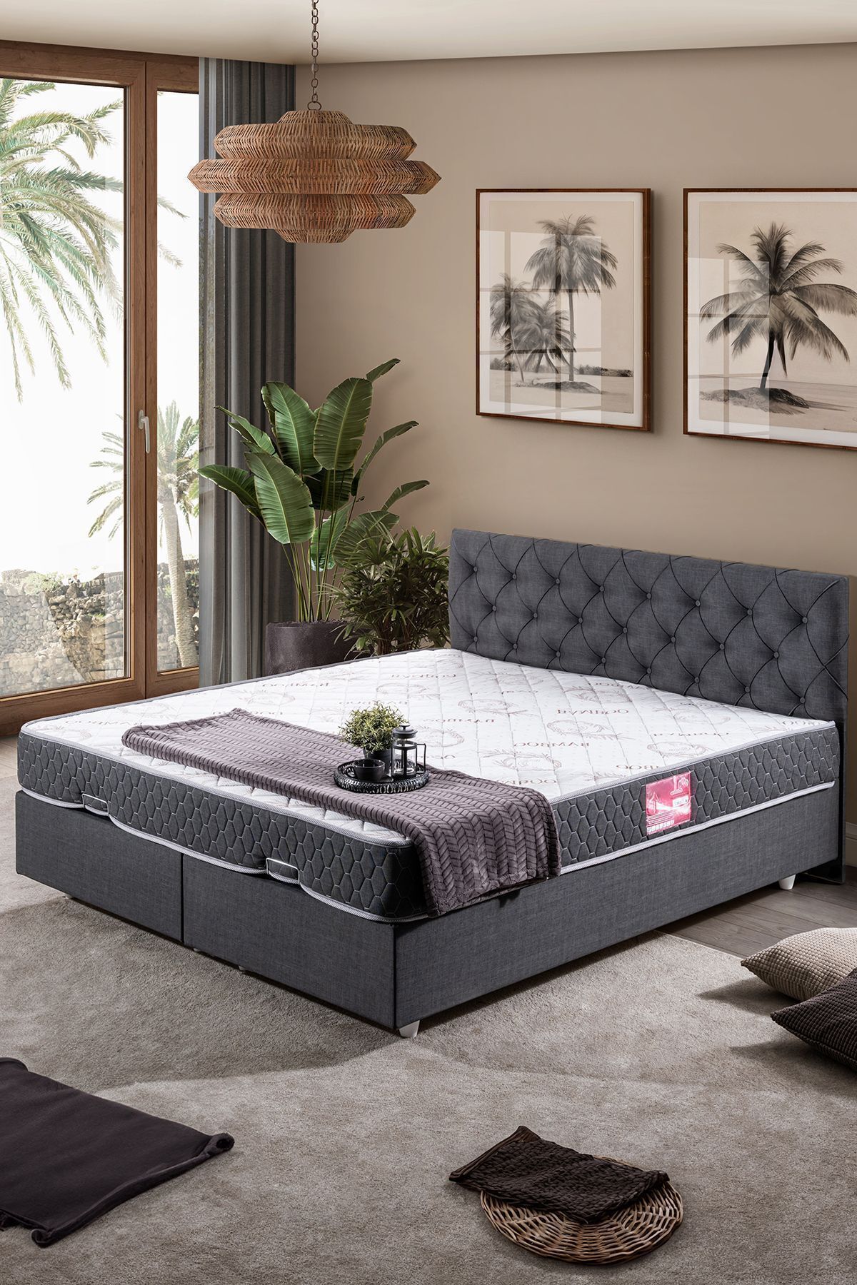 Set Double Eylül, Ensemble Tête de Lit pour Lit Double
