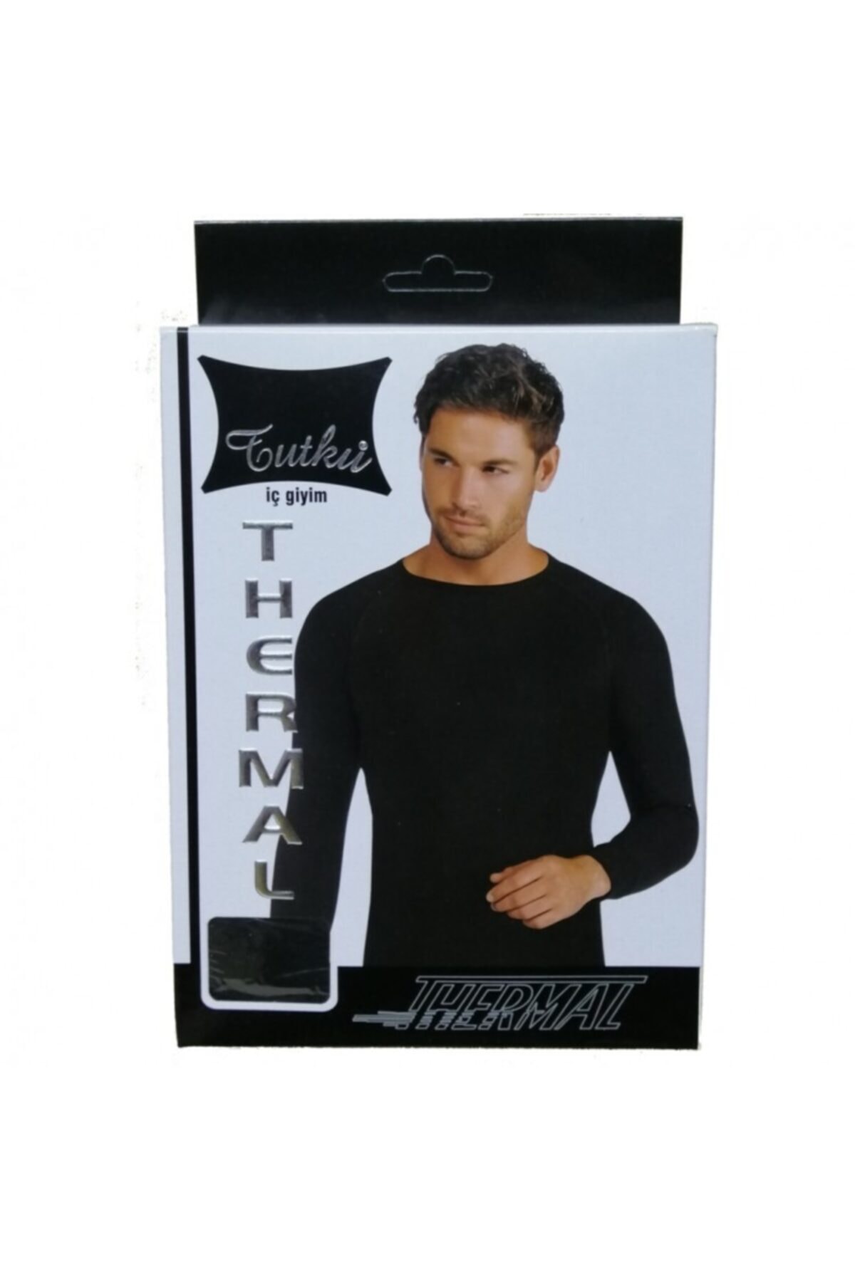Haut thermique noir pour homme