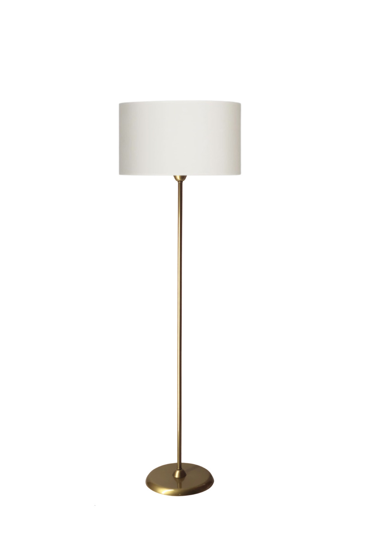 Lampadaire en métal avec finition vieillie Rita - Crème