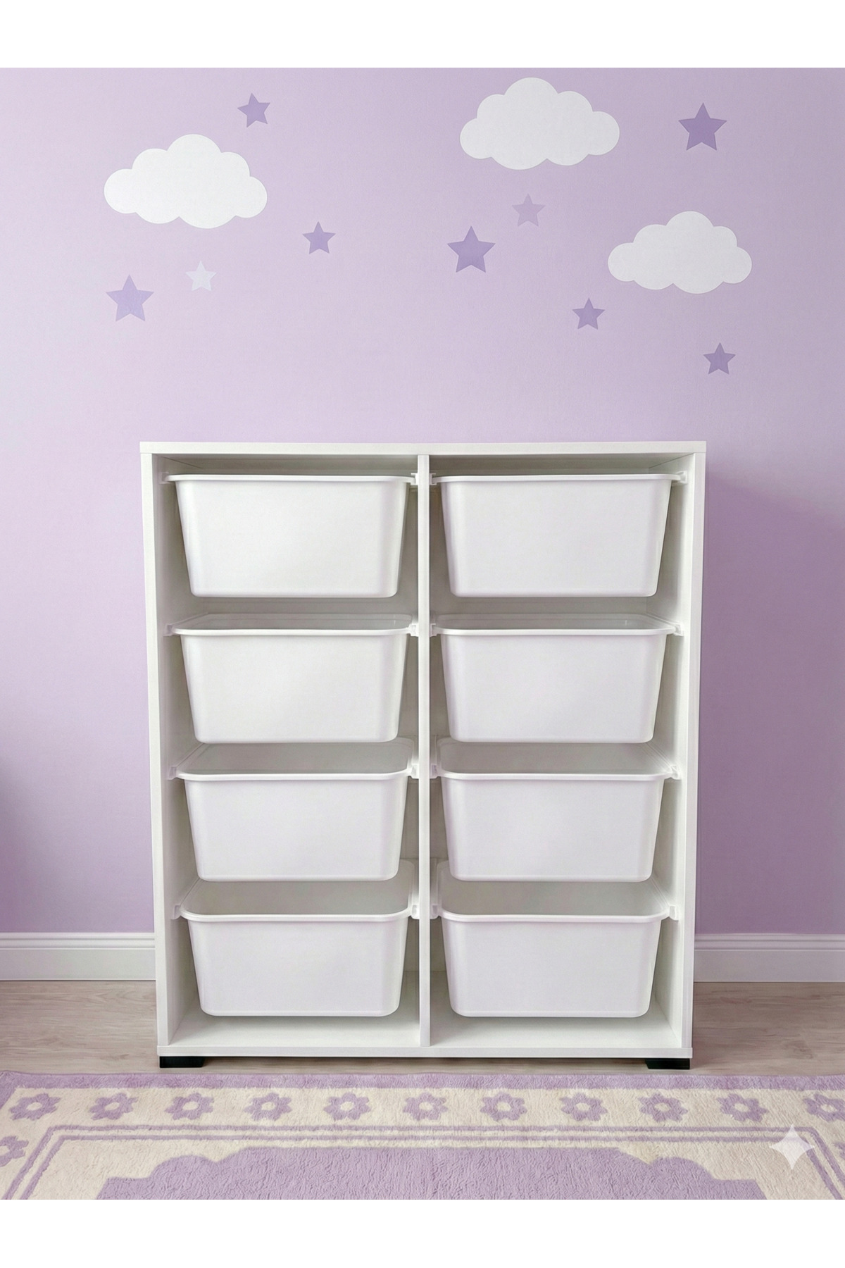Armoire de Jouets Polyvalente à 8 Tiroirs et Unité de Rangement – Organisateur de Chambre d’Enfant avec ÉTIQUETTE CADEAU