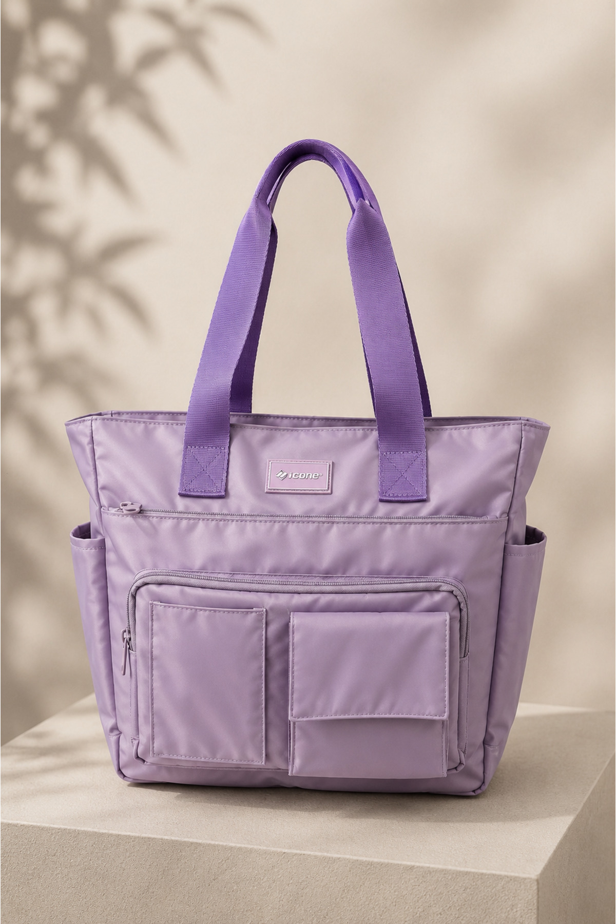 Sac Quotidien Hydrofuge - Compartiment pour Ordinateur Portable, Détails Matelassés, Multi-Poches, Poche pour Biberon, Accessoire de Valise, Sac Maman Violet, Sac de Soins pour Bébé Violet, Sac de Maman