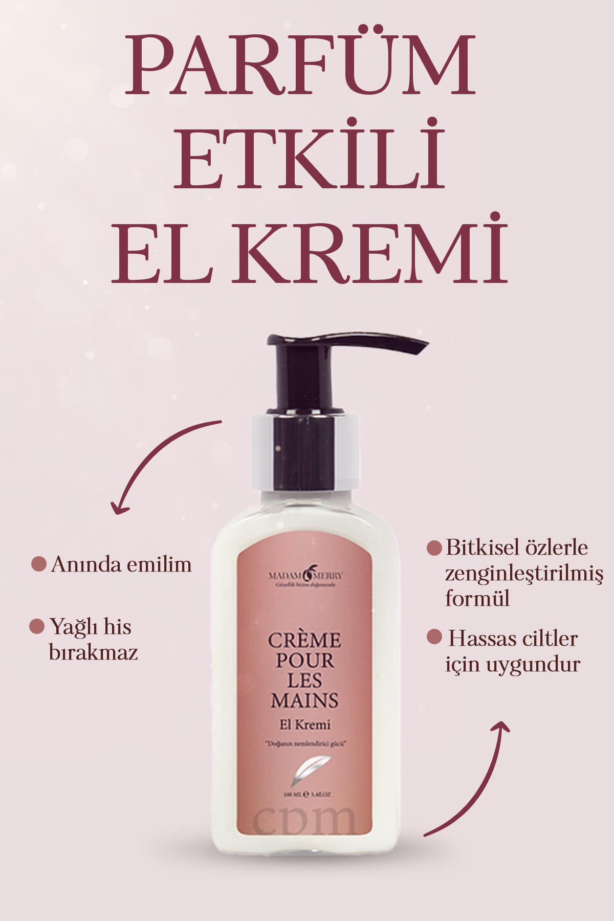 Crème pour les mains végétale (ml)
