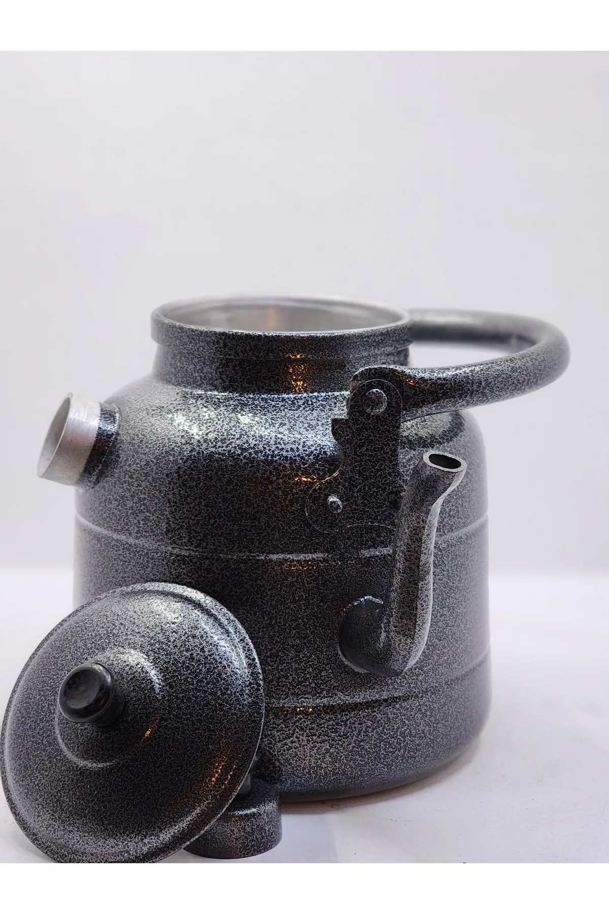 Bouilloire en aluminium double face, bouilloire de conversation ottomane taille moyenne 4 litres