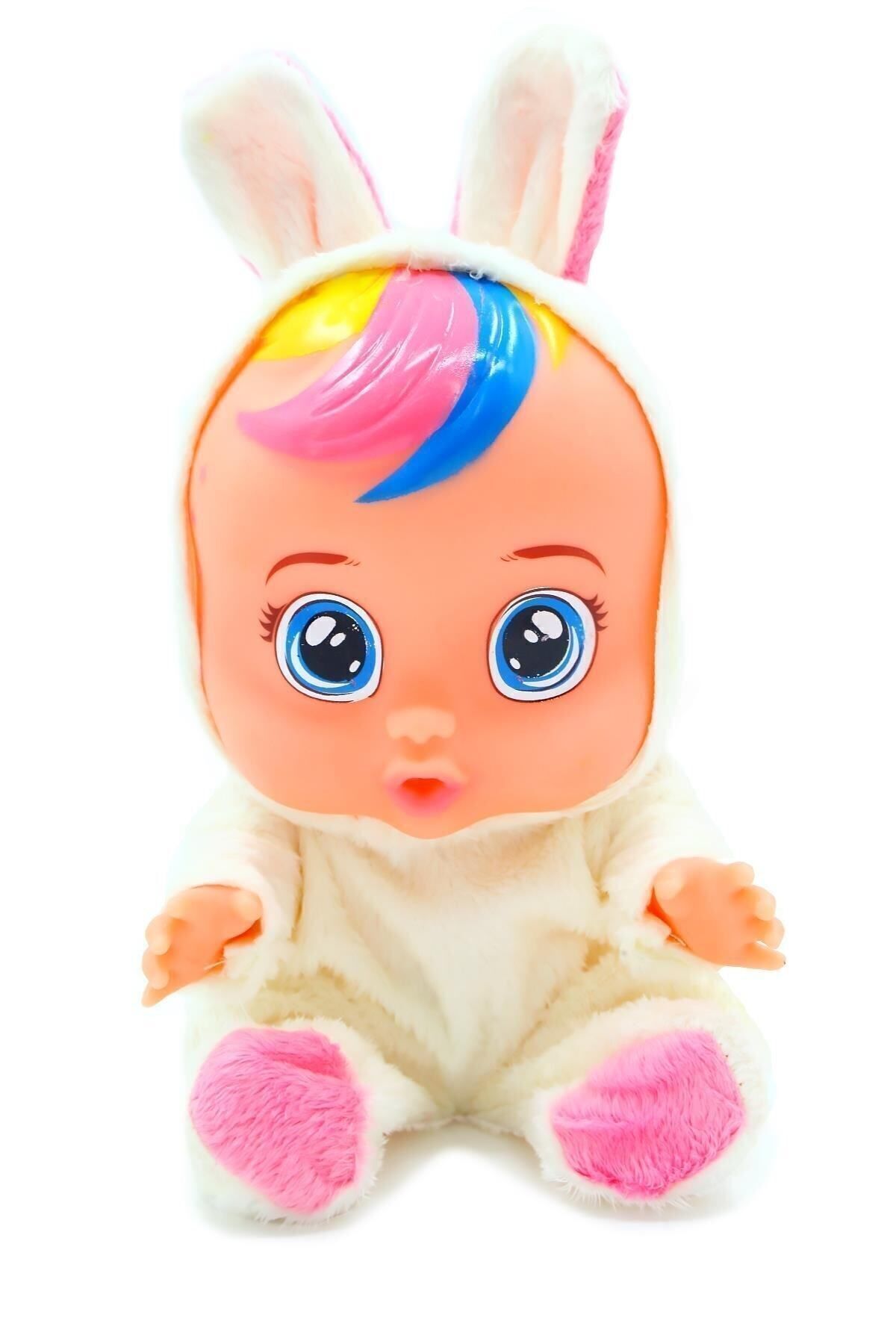 La poupée Roza ET bébé qui pleure et parle de couleur blanche