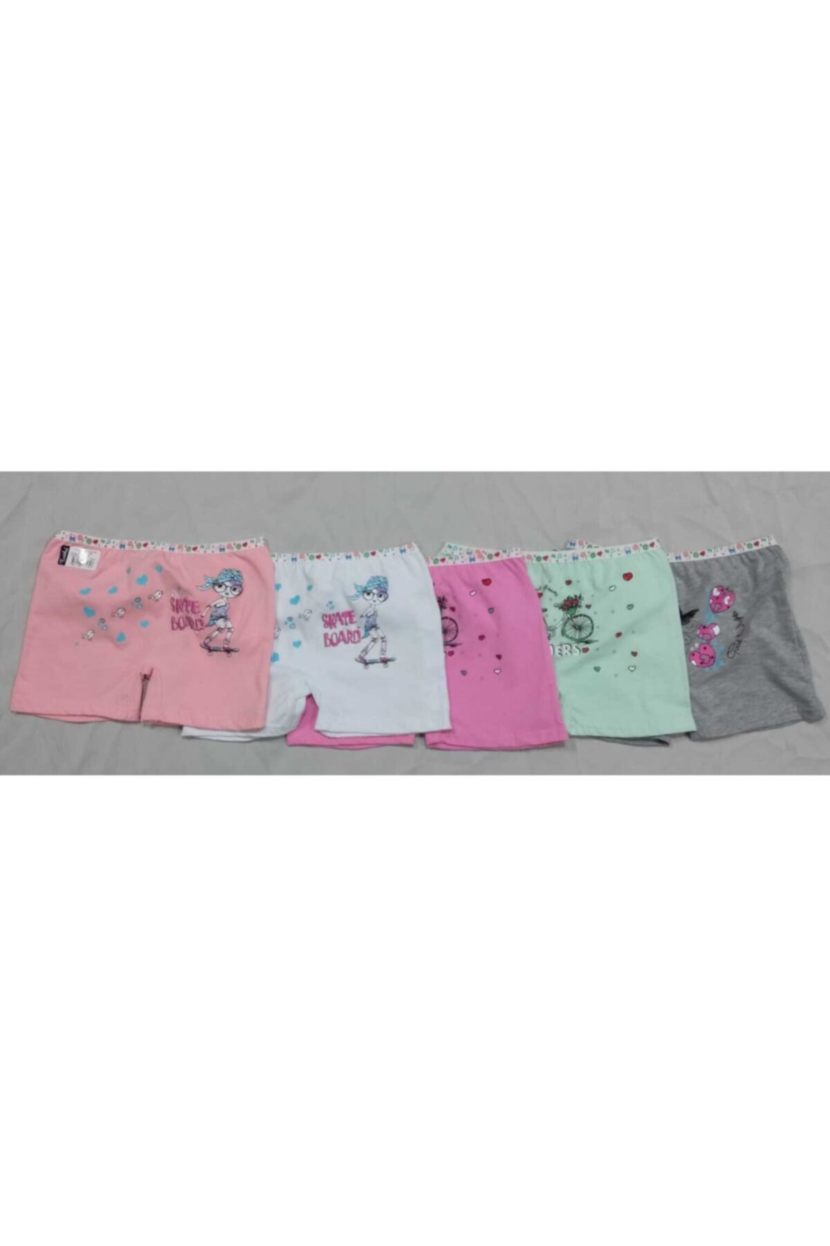 Shorts boxeur pour fille 5 pièces