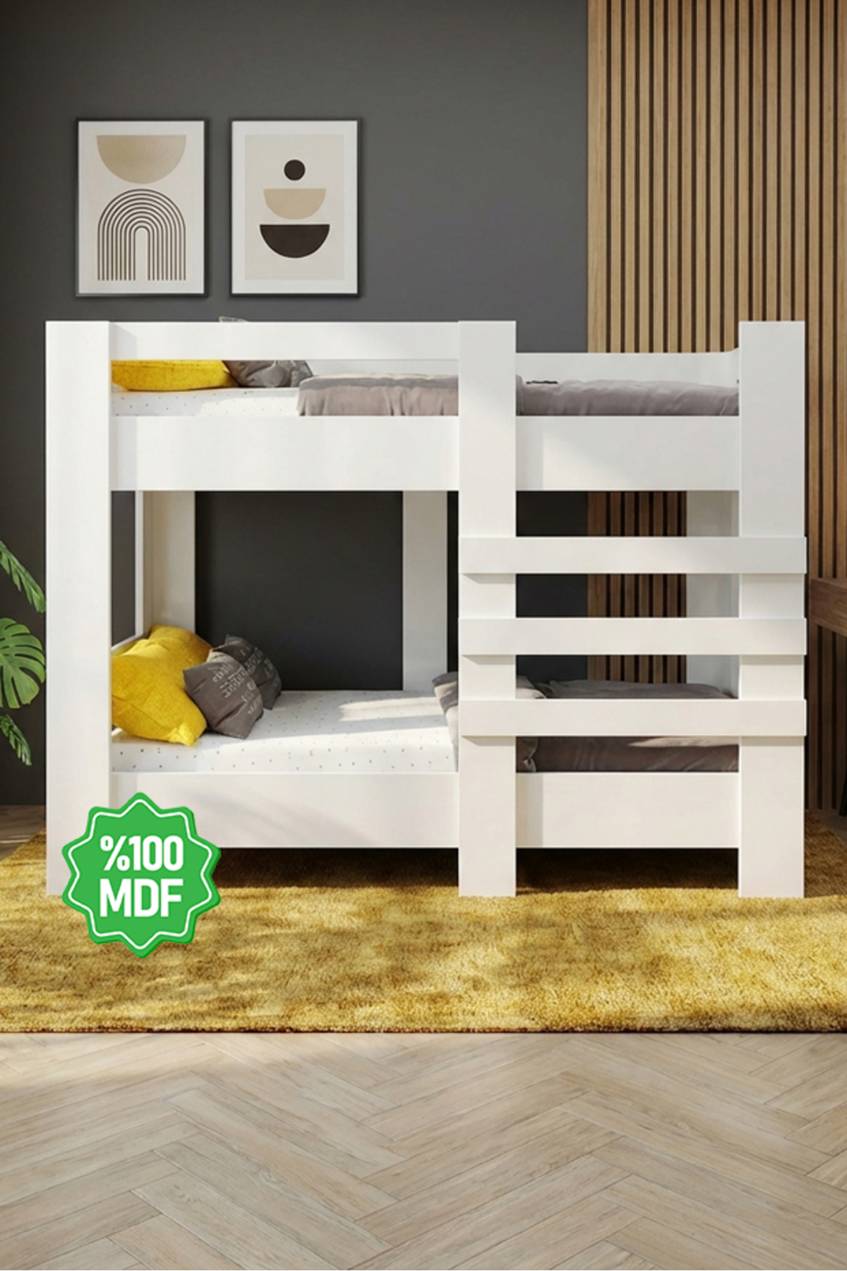 Lits superposés Mdf compatibles avec matelas Star  -1