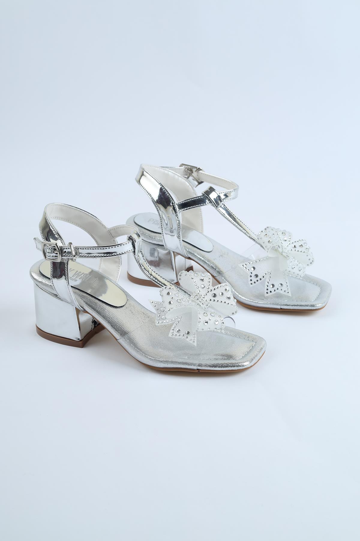 Chaussures à talons pour fille Chaussures de mariage pour fille Chaussures de cérémonie pour fille Nouvelle saison à talons