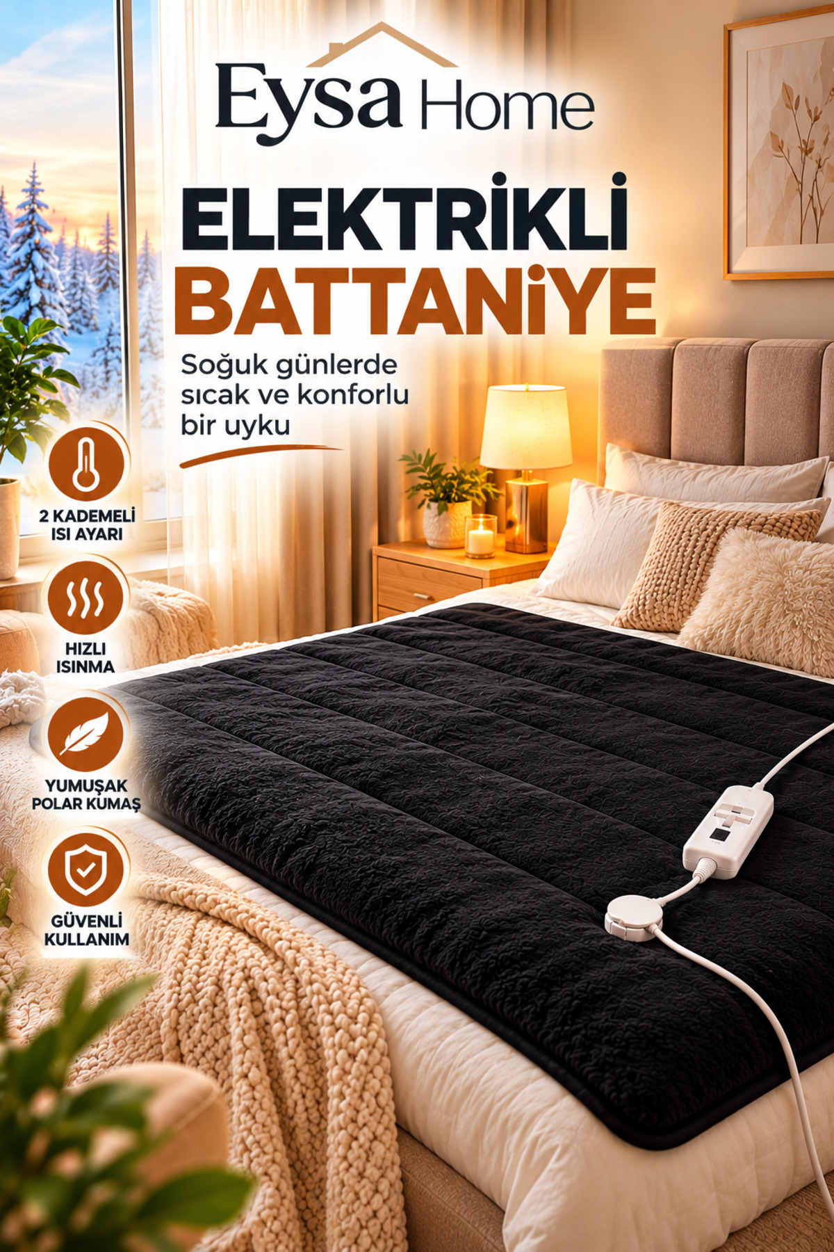 Couverture Électrique Double | Chauffe-lit Électrique