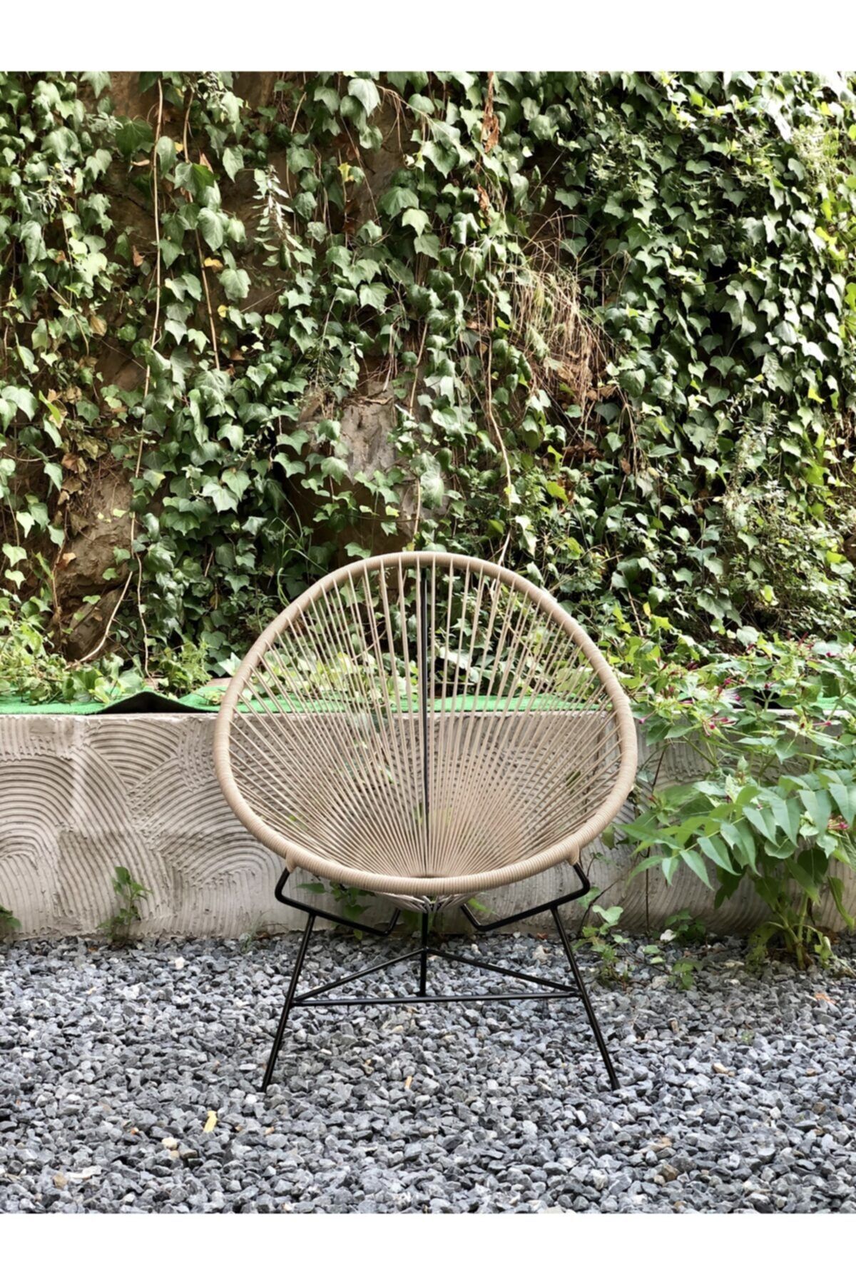 Chaise d'extérieur en osier Egg Acapulco