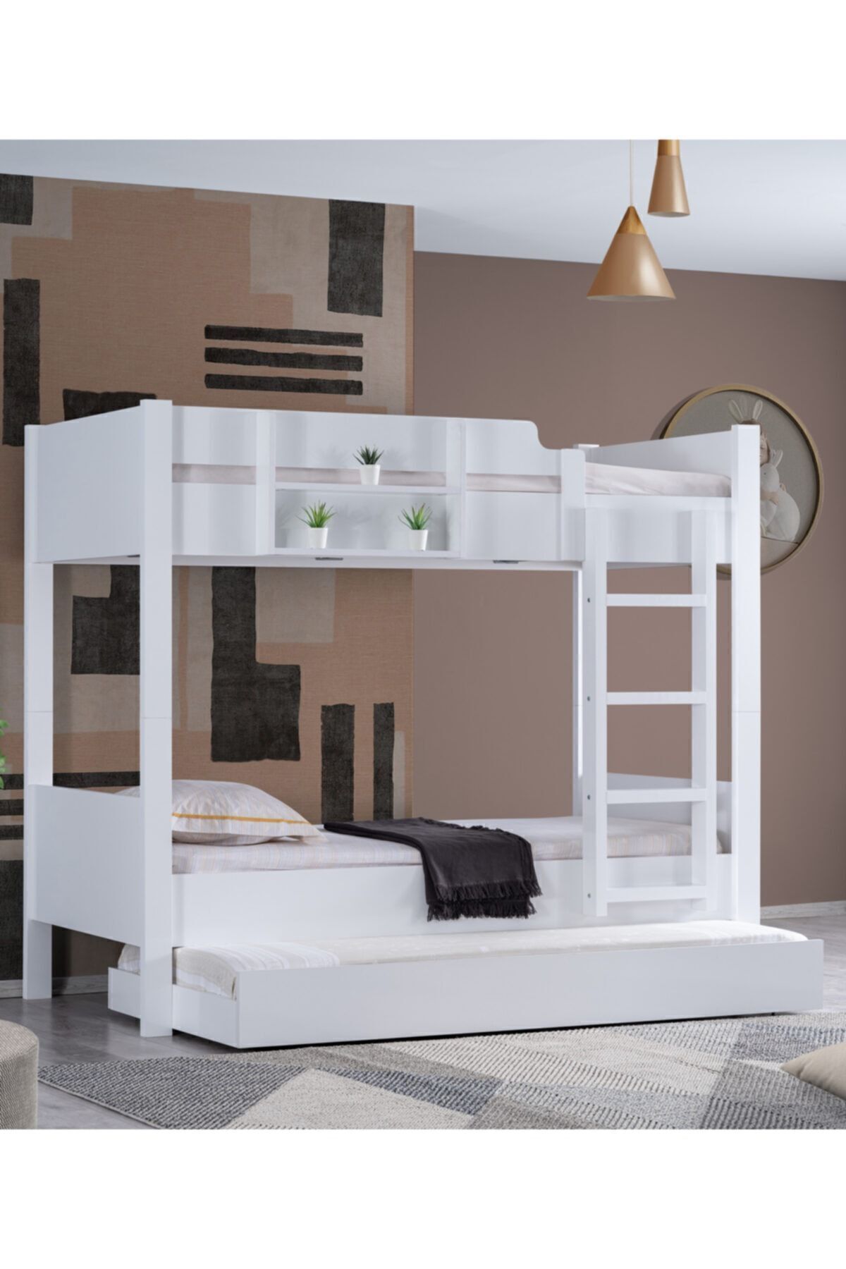 Lits superposés, Lits superposés Asya séparables avec lit pour enfant - Cm