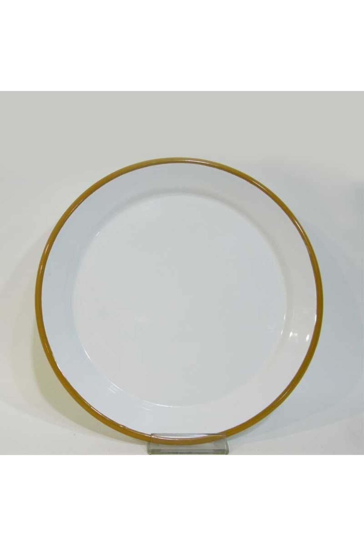 Plat de service émaillé cm Jaune Oxyde