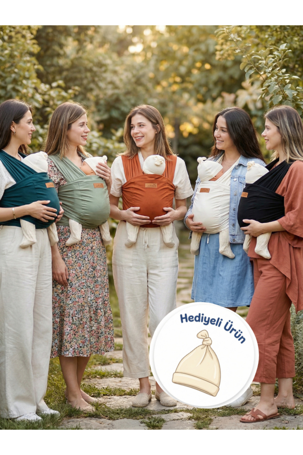 Écharpe Porte-Bébé Ergonomique de Nouvelle Génération - Sling Flexible avec Poche Frontale - Mince et Léger
