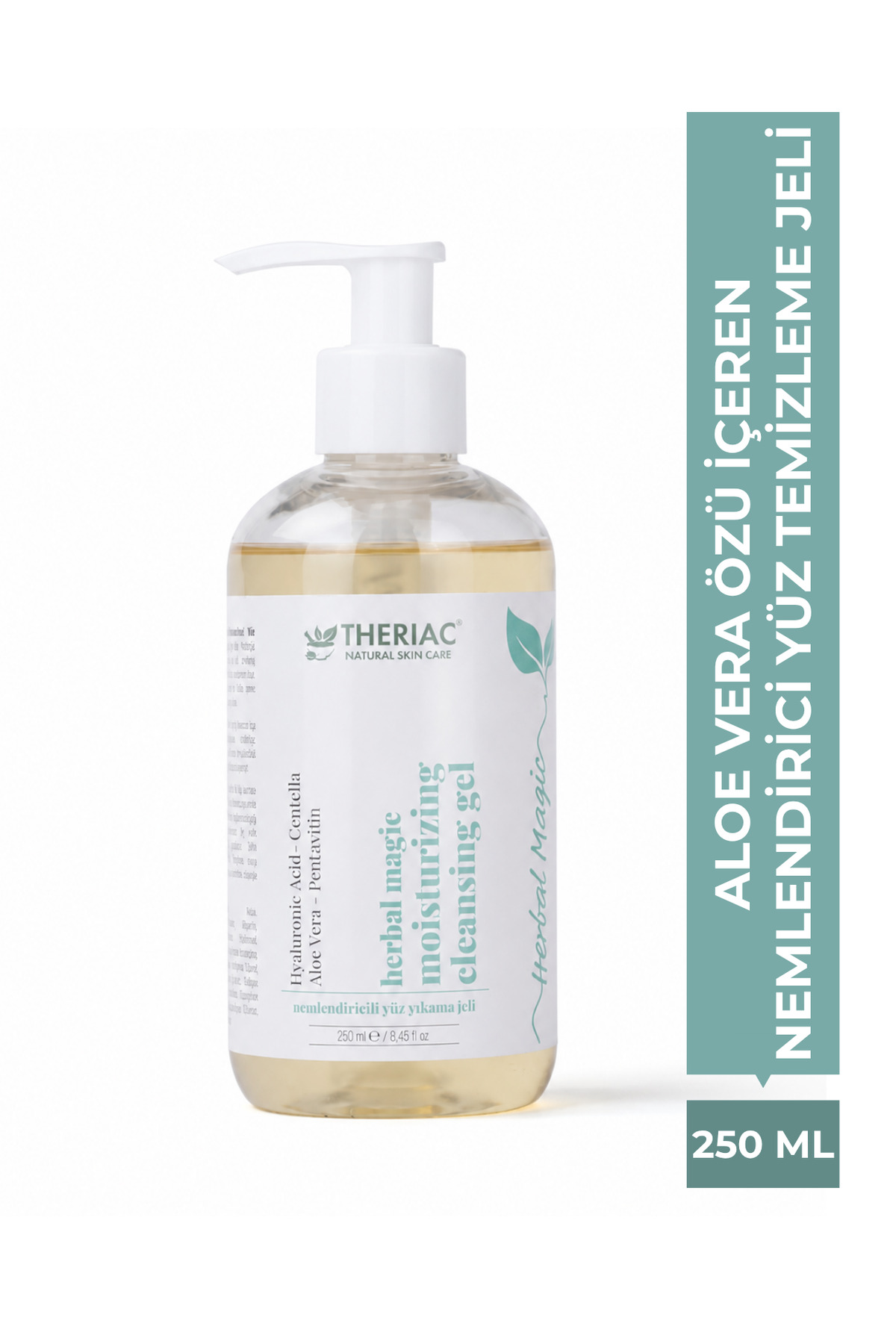 Gel nettoyant pour le visage hydratant contenant de l'extrait d'Aloe Vera Herbal Magic  ml