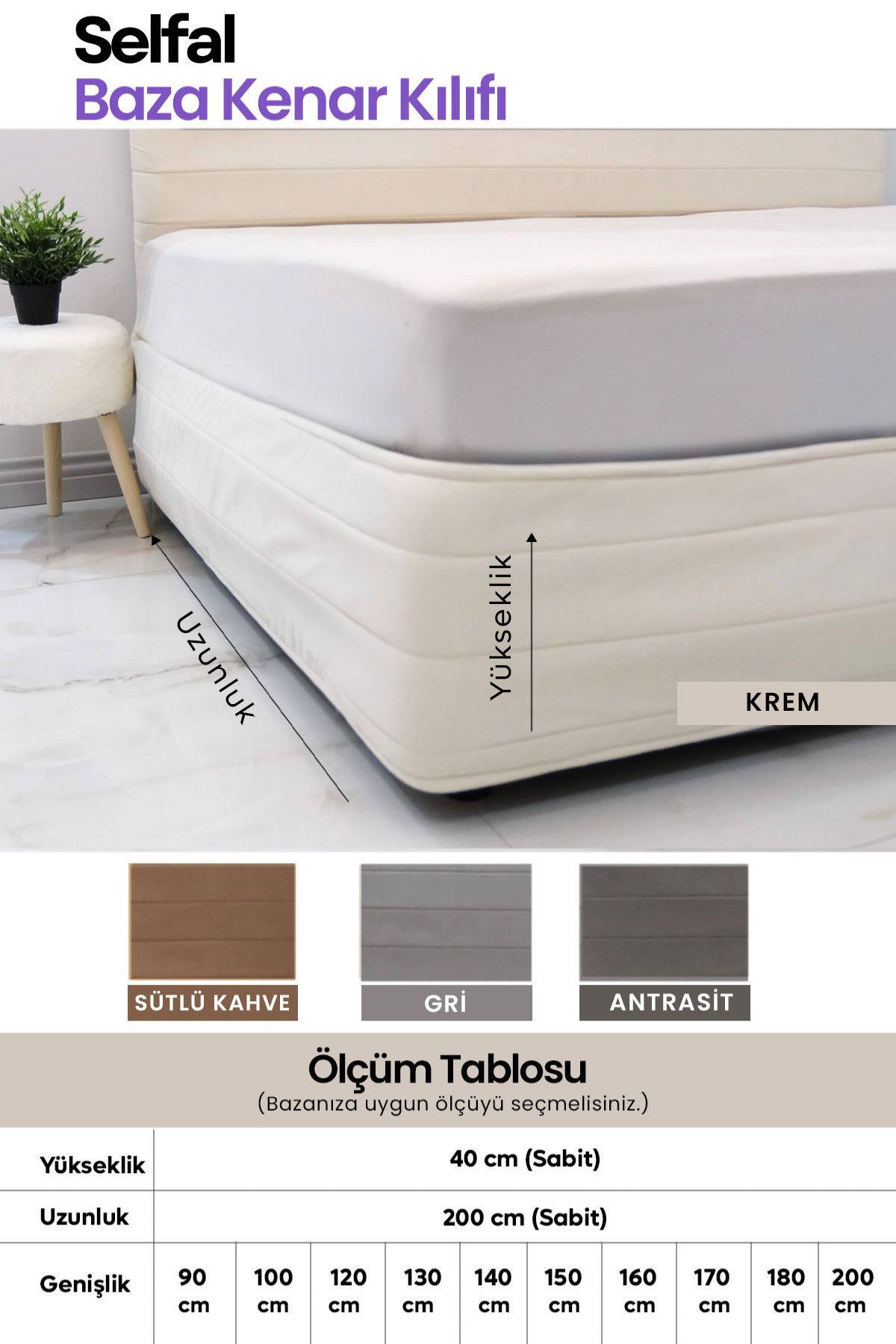 Housse de côté de lit - Tissu matelassé en duvet de poulain