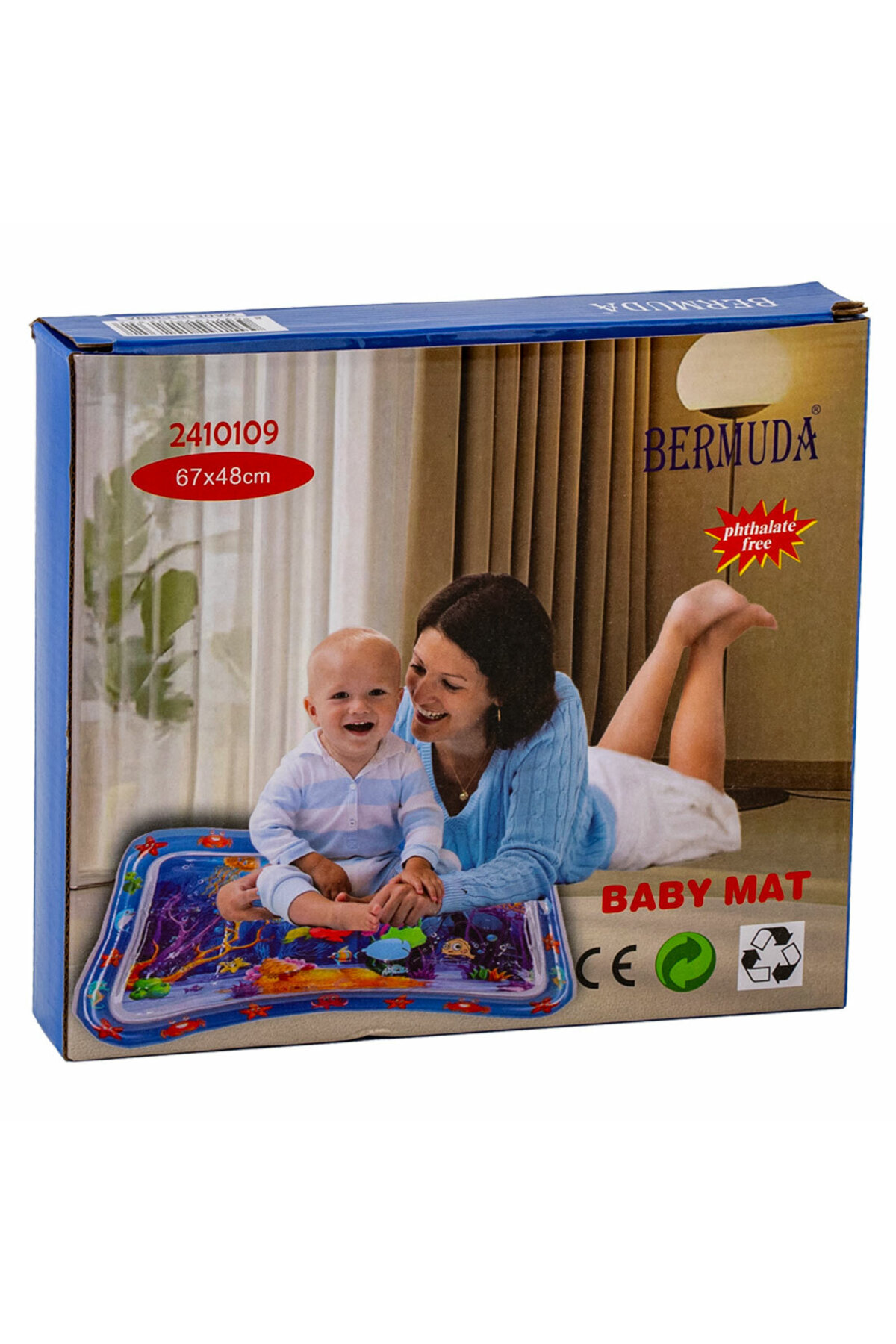 Tapis de jeu d'eau pour bébé Bermuda bleu