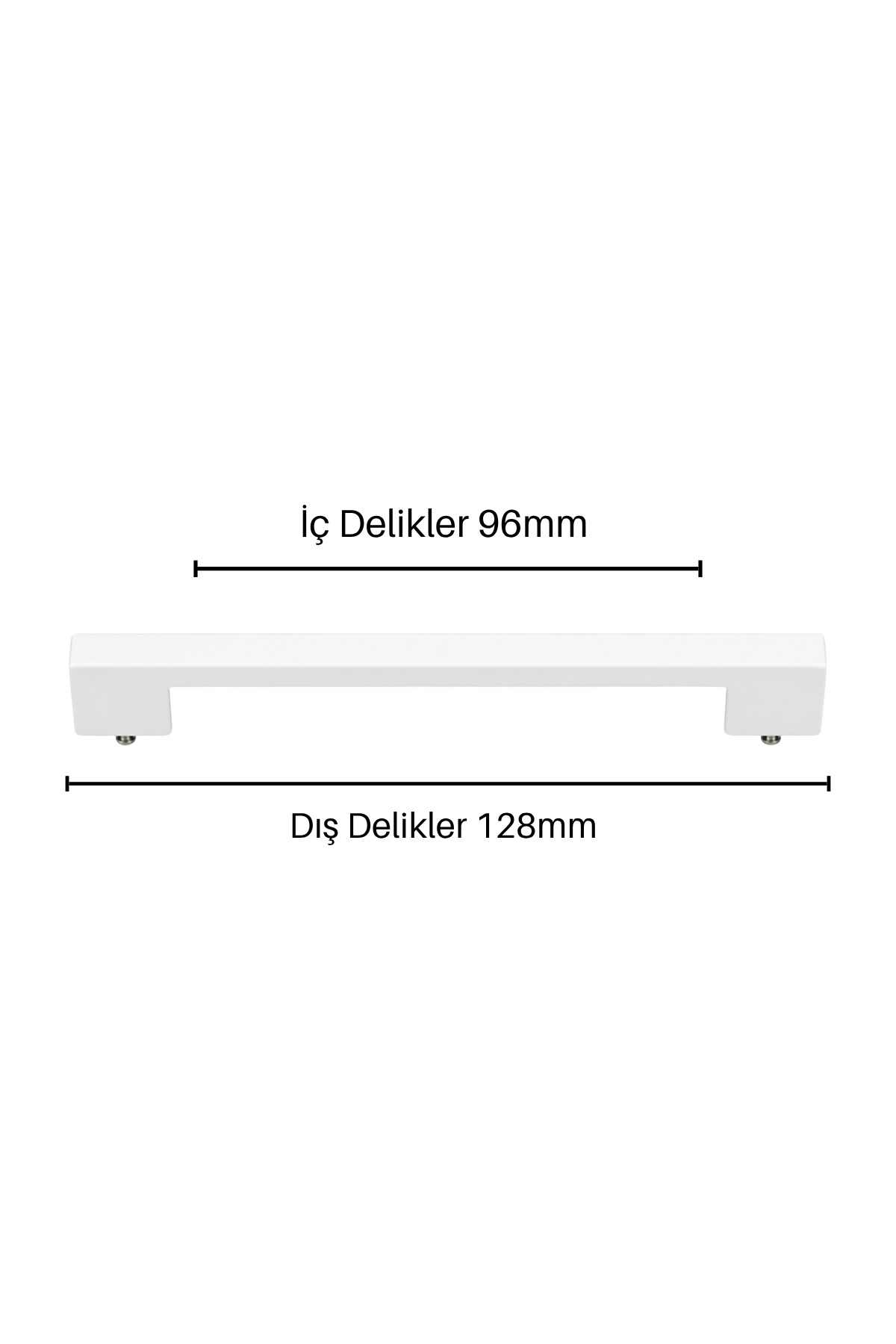 poignée de meuble pont  mm plastique blanc poignée d'armoire  pièce poignée armoire vis incluse