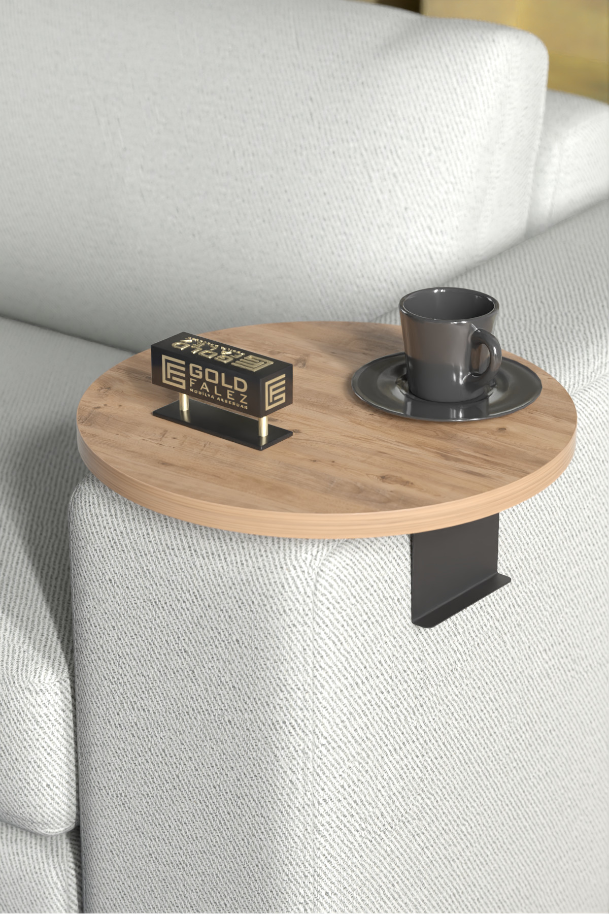 Table d'appoint Plateau réglable Plateau décoratif Moderne Pin Atlantique