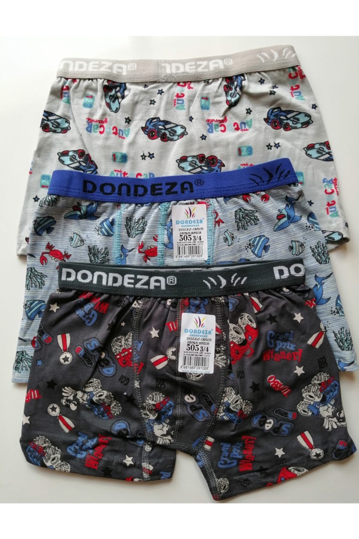 Boxer garçon 3 pièces