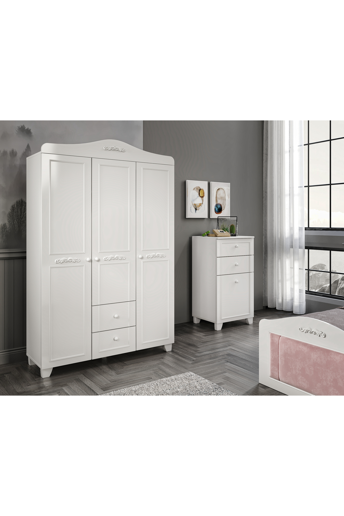 Chambre d'enfant et d'adolescent Tokyo Blanc