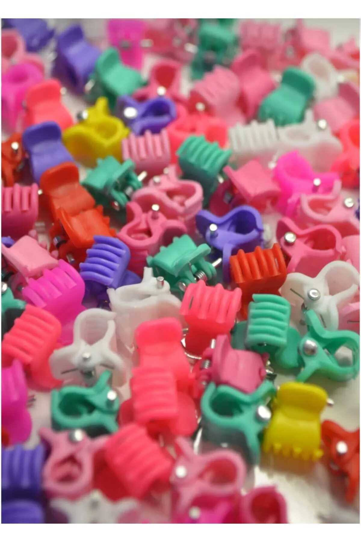 Pince à cheveux incassable colorée petite pour ongles 5 pièces