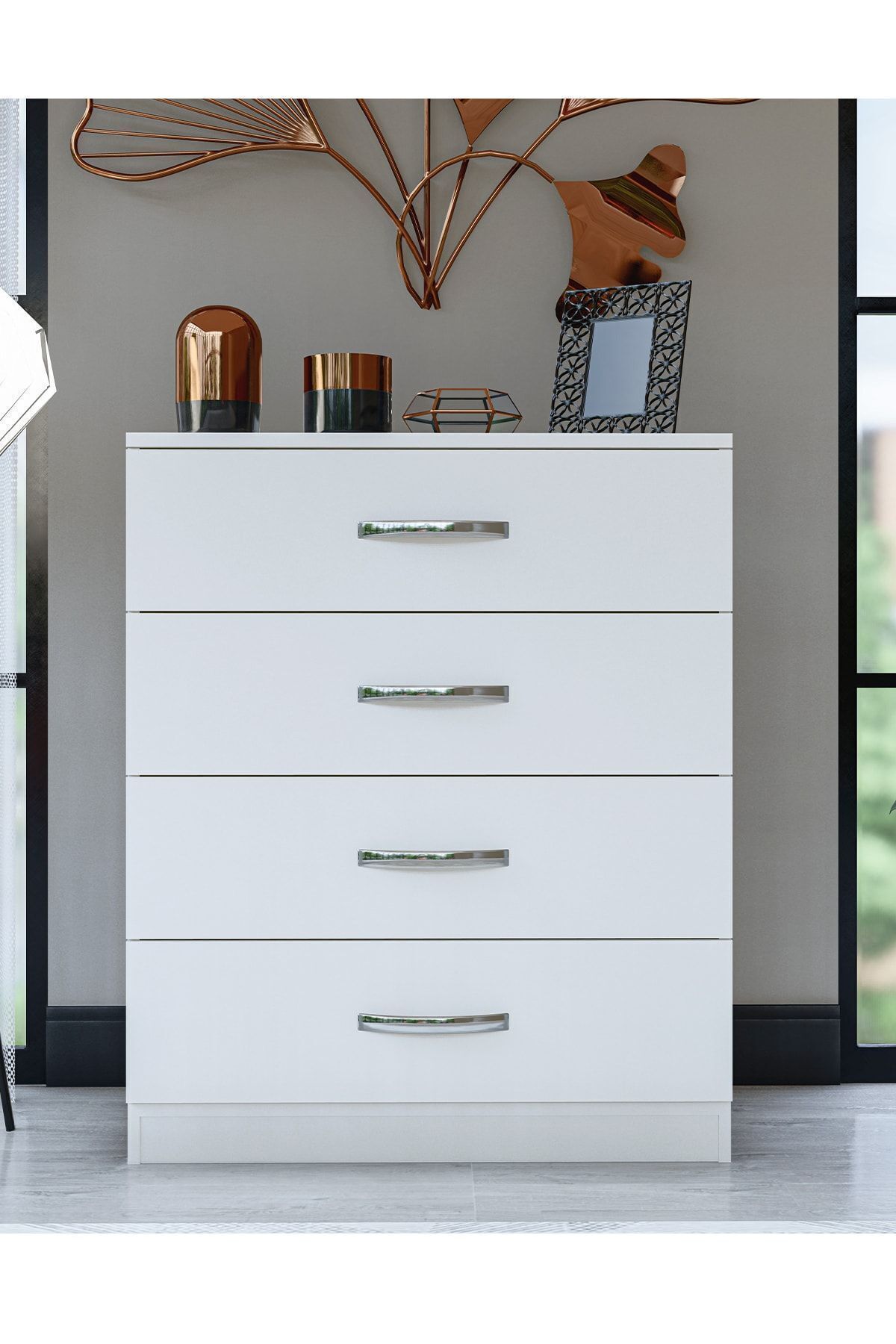 Gm Commode à 4 tiroirs Almina