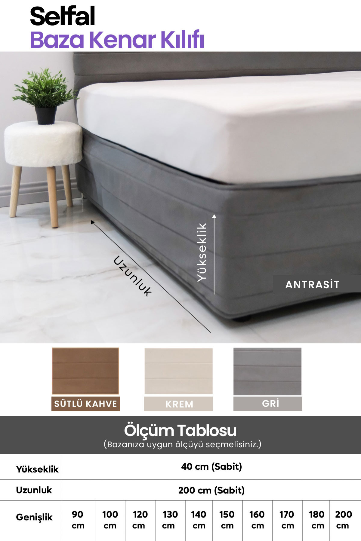 Housse de côté de lit - Tissu matelassé en poil de poulain