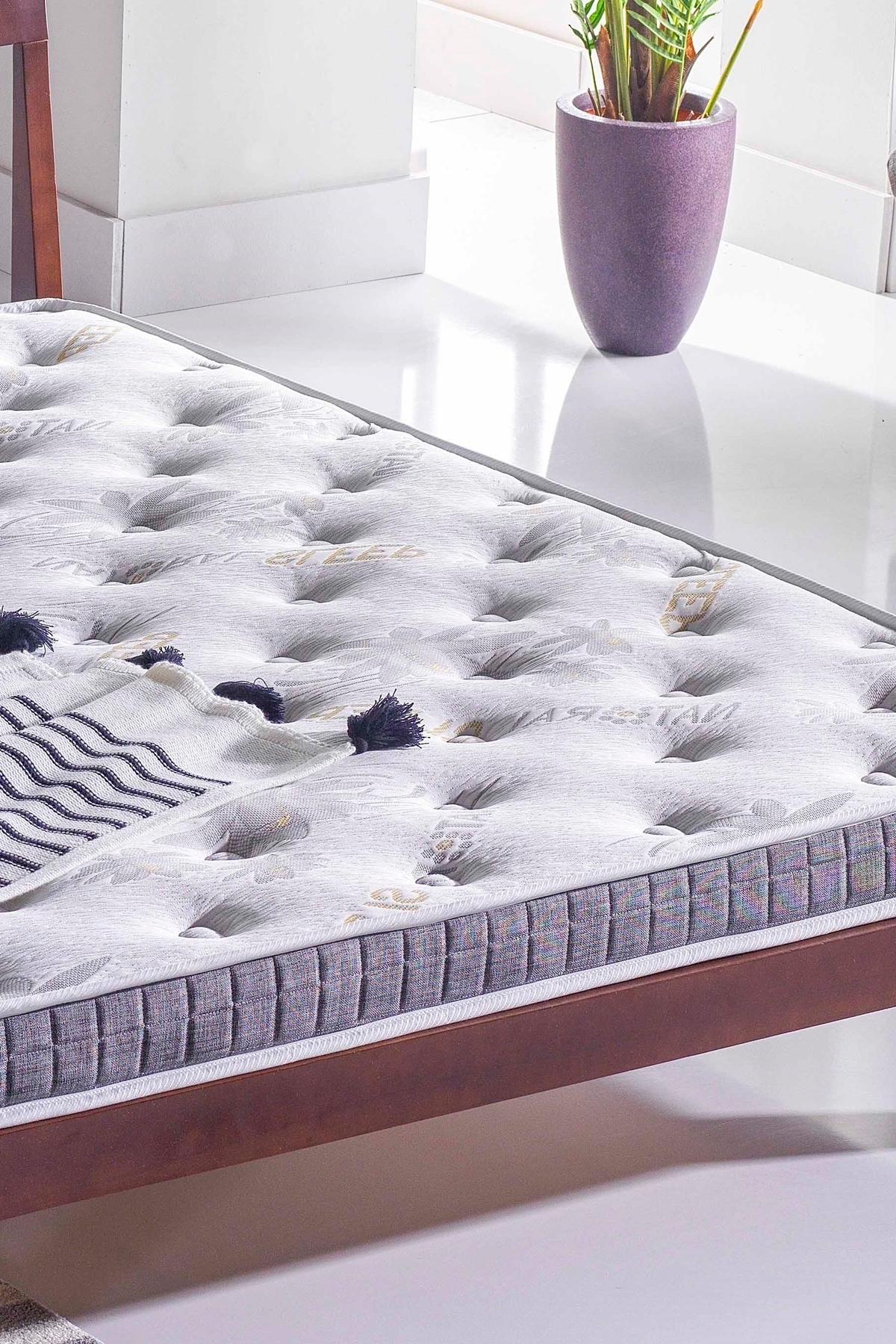 Protège-matelas orthopédique naturel complet, surmatelas, topper, protège-lit, lit pour bébé / 8 cm