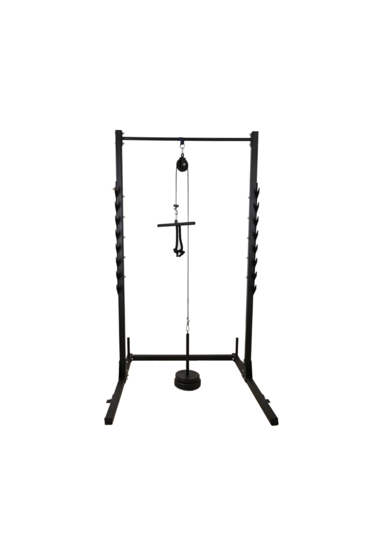 Station de Squat / Banc / Tractions / Poulie pour Ensemble de Fitness