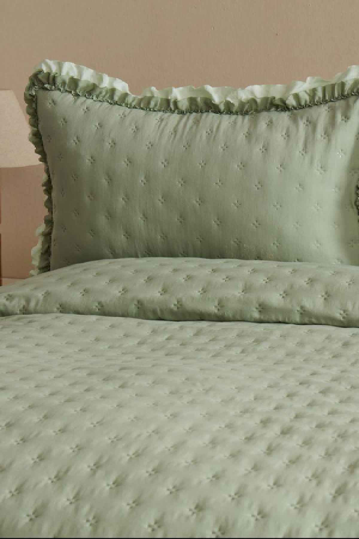Ensemble de couverture de lit double Viona Sauge