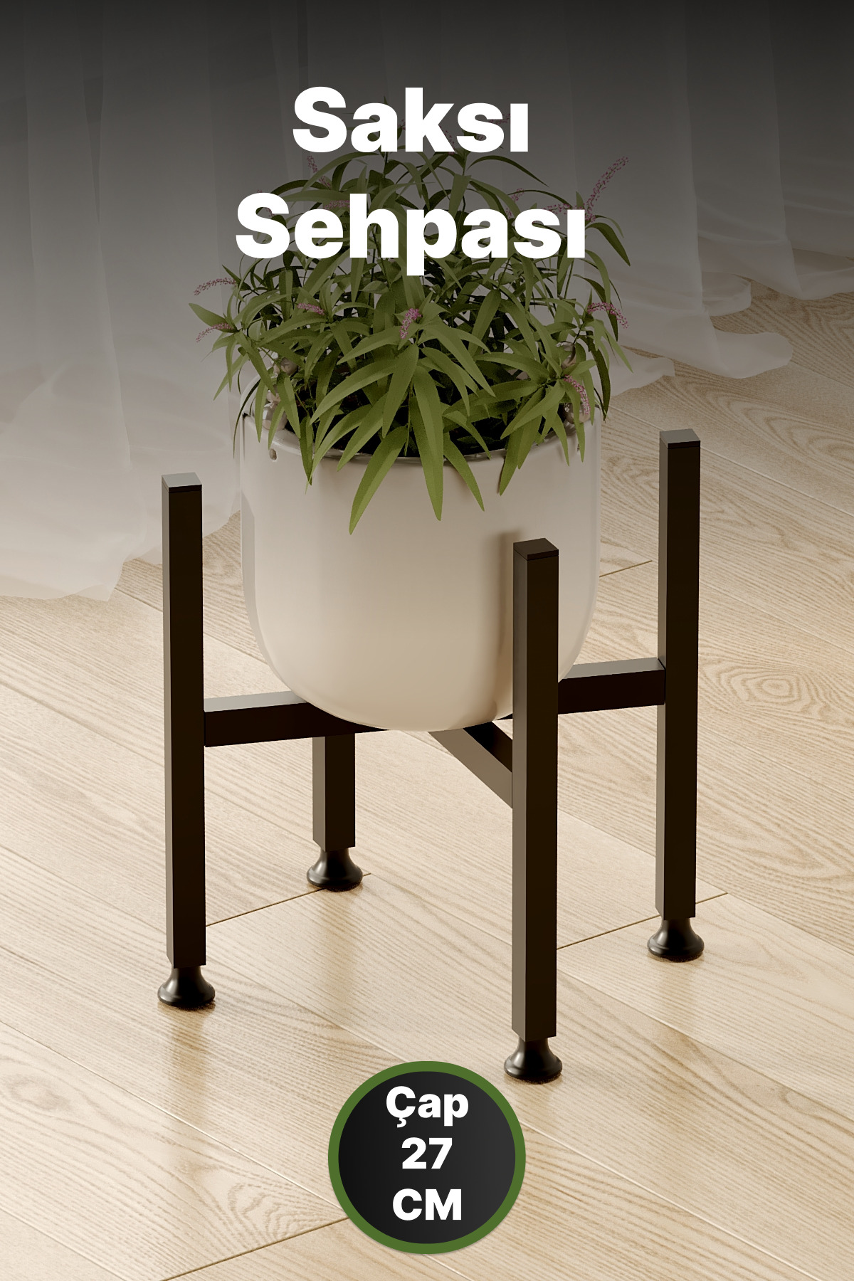 Table de Pot Mini Potées Support de Fleurs Métallique Décoratif Pieds Réglables en Acier Inoxydable  cm Porte-Plantes