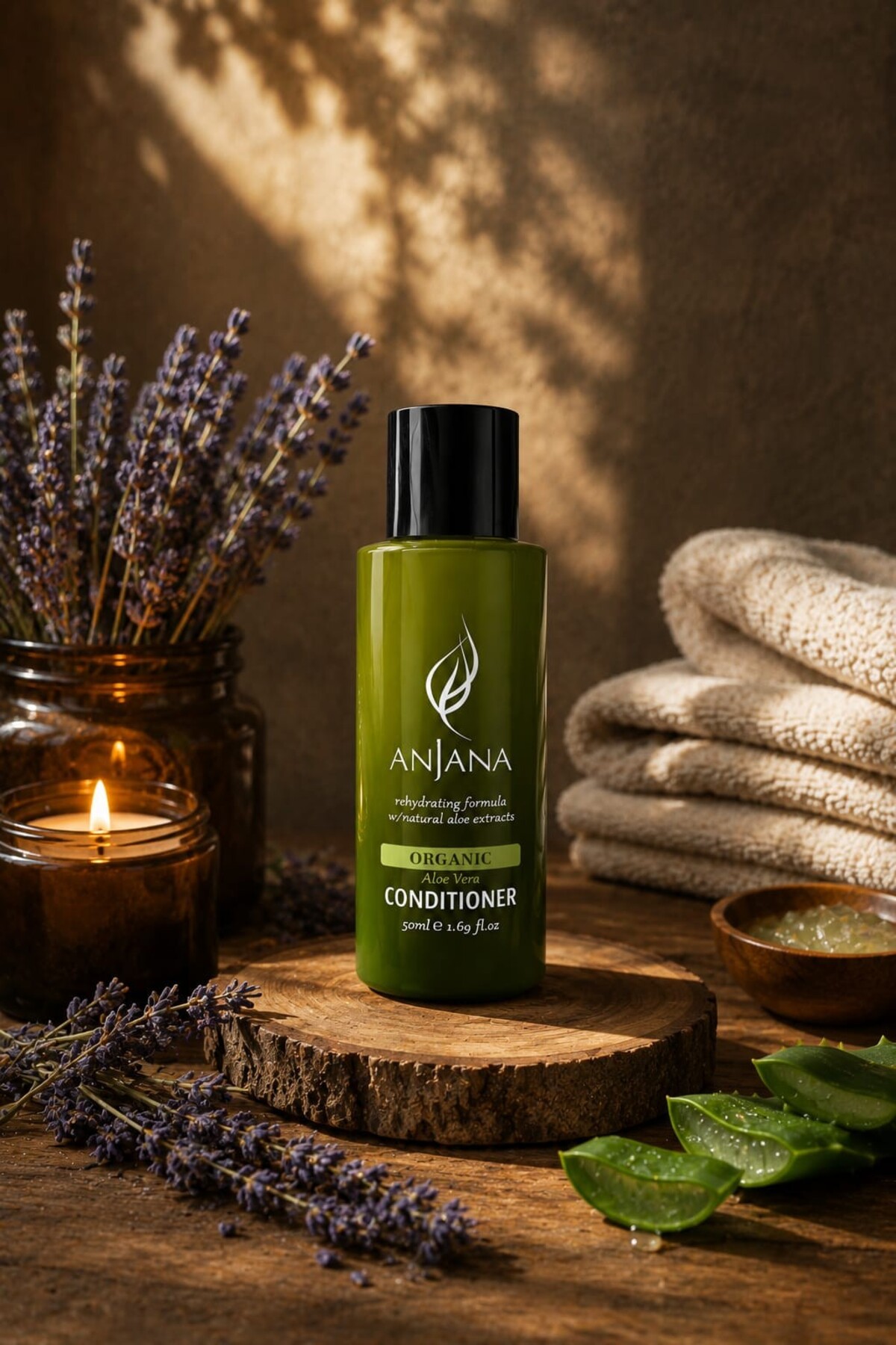 Après-shampoing Cheveux à l'Aloe Vera Biologique  ml – Après-shampoing Mini Hydratant et Réparateur Intense