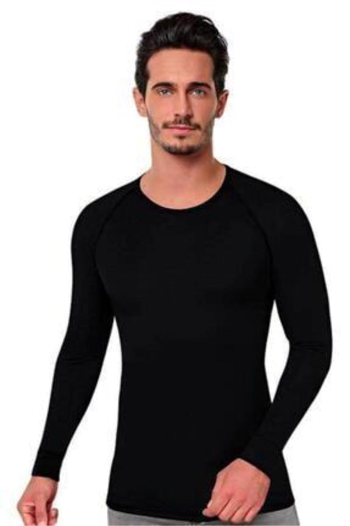 Haut thermique noir pour homme