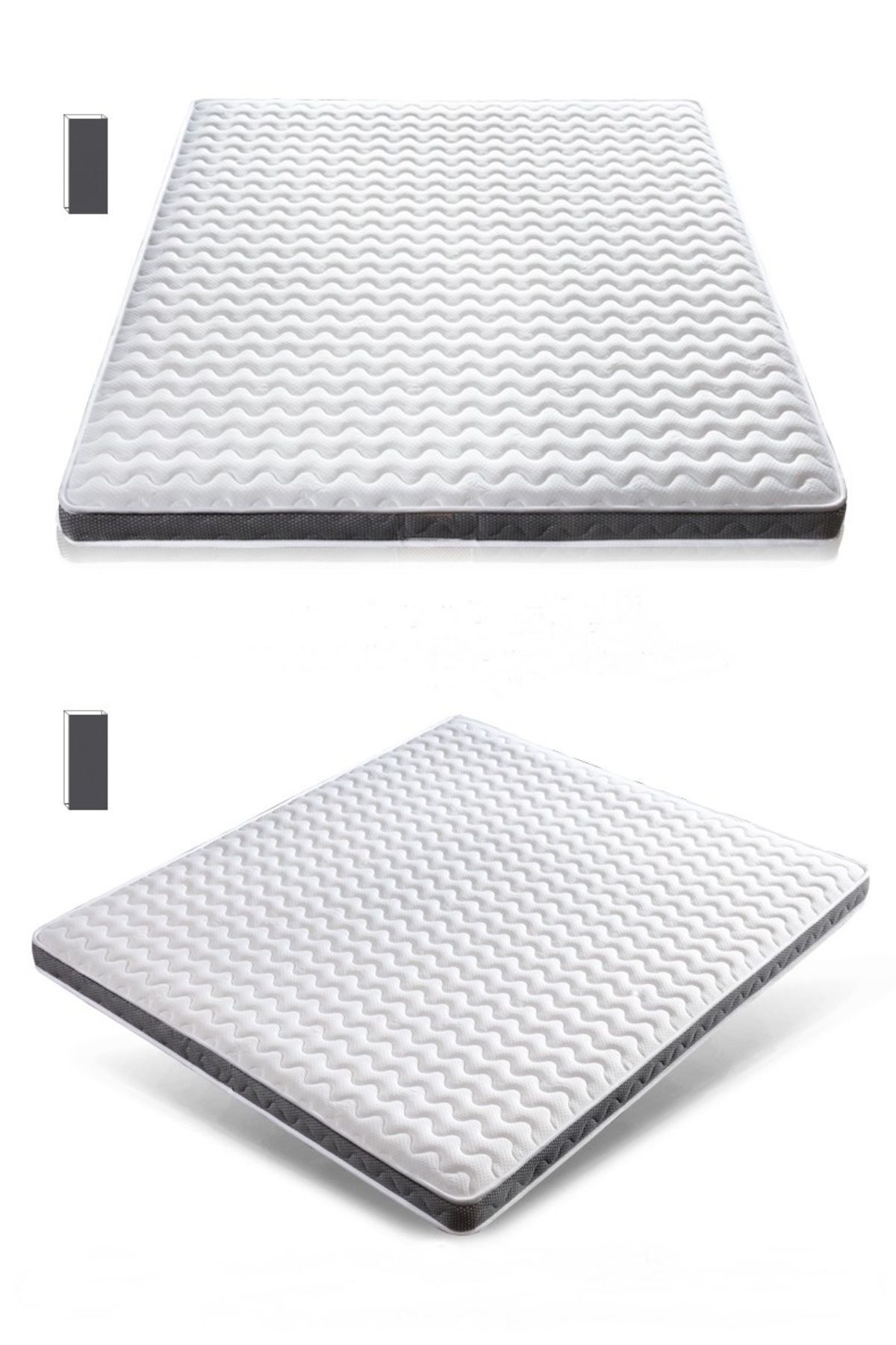 Protège-matelas orthopédique viscoélastique & surmatelas avec élastique 5 cm (avec oreiller BAMBOO offert)