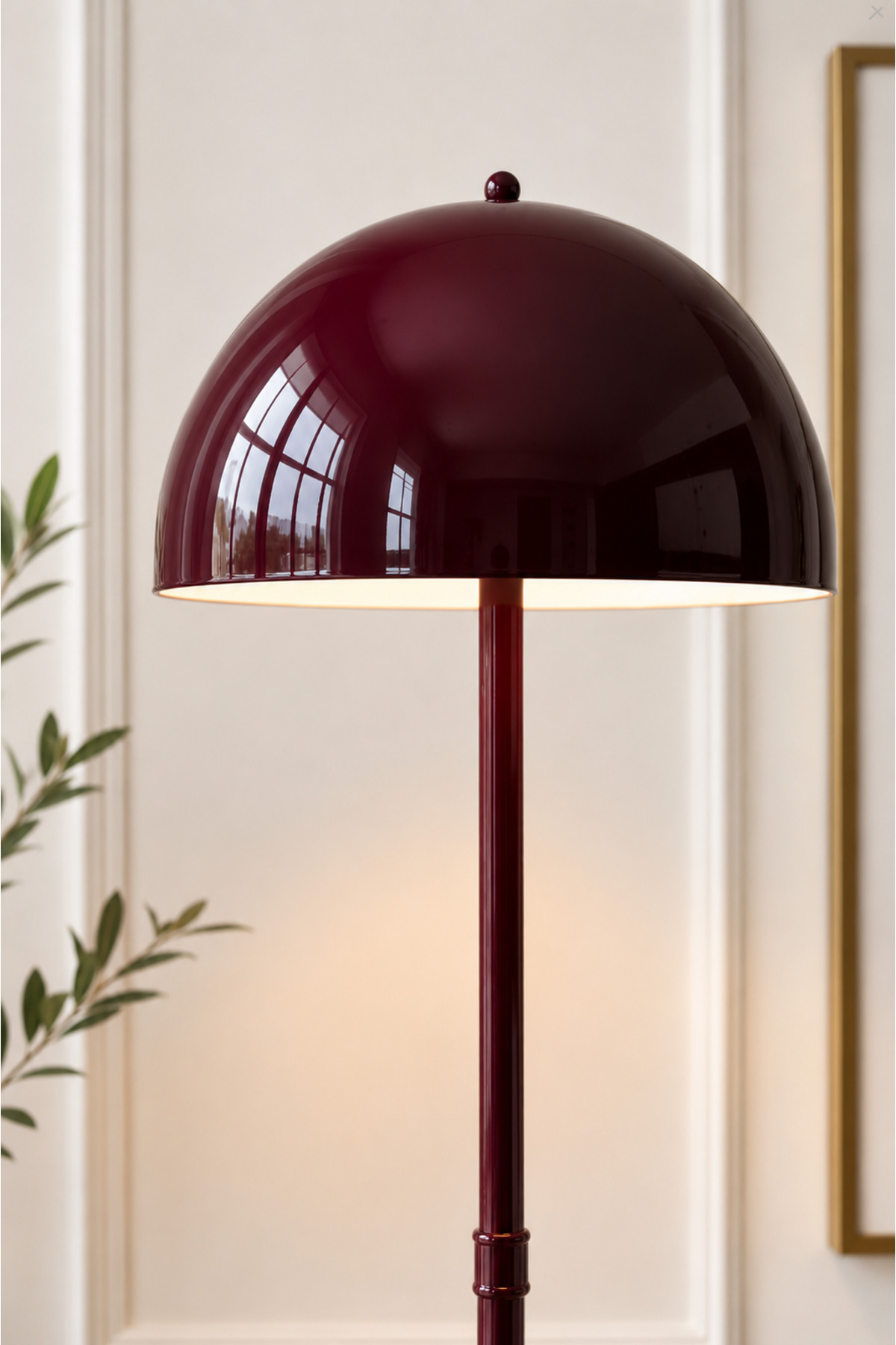 Lampadaire Bohème Cerise Grand Modèle Vienne avec Abat-jour en Métal pour Salon, Chambre, Éclairage d'Angle