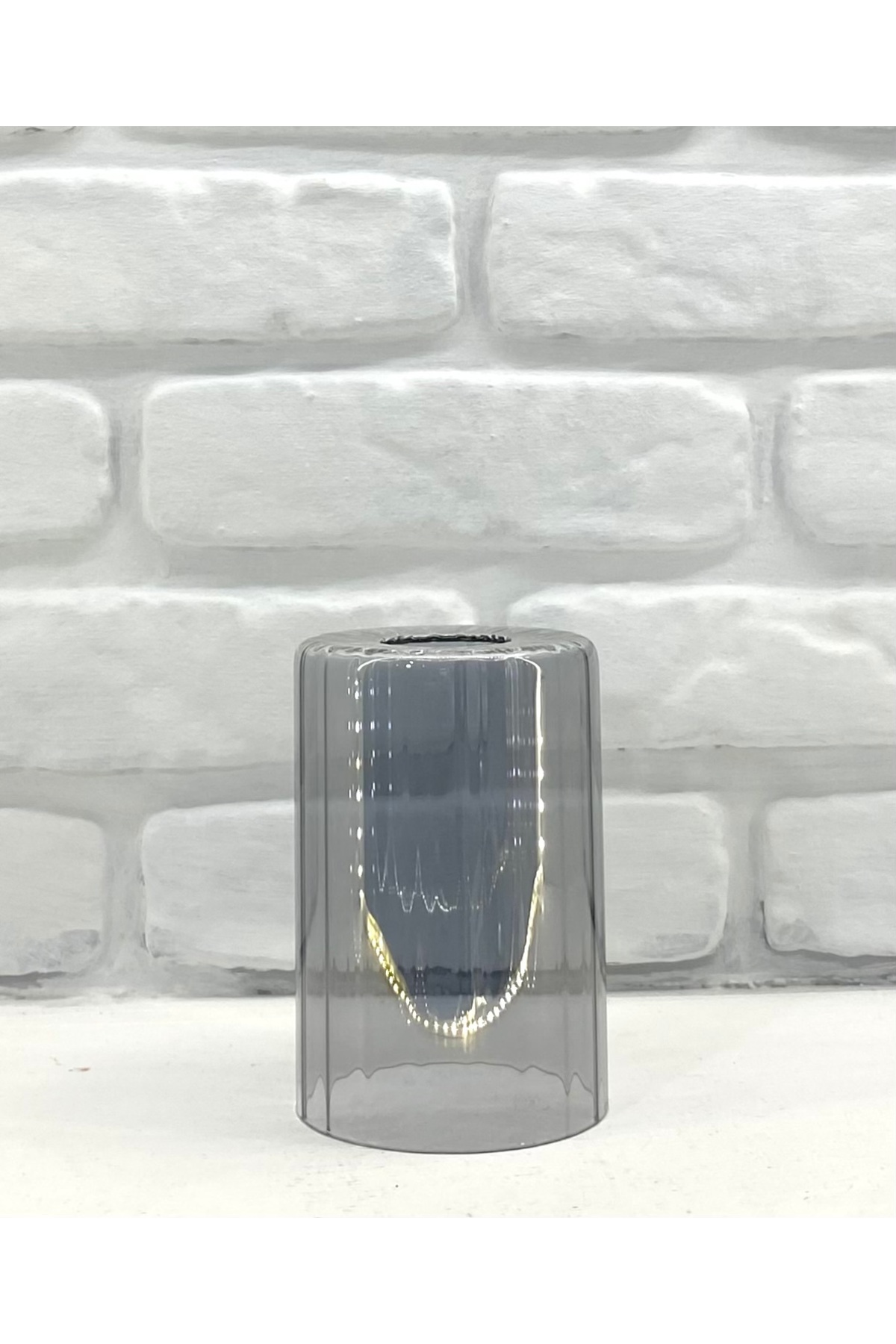 Verre de lampe à tube brillant rayé couleur chrome, abat-jour chandelier, pièce de rechange en verre  cm, compatible avec douille 
