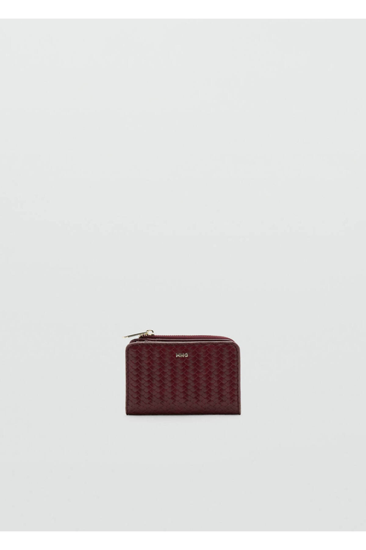 Petit portefeuille à motif en tricot