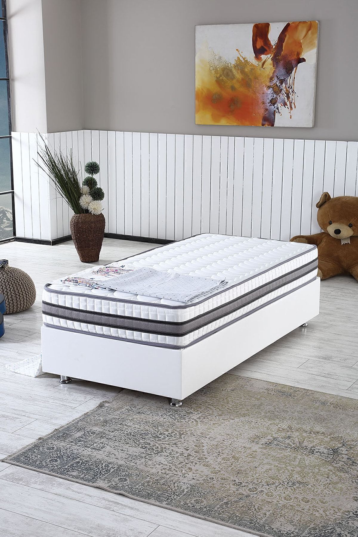Matelas à ressorts orthopédique complet Nano, options de taille, utilisation double face ( cm)
