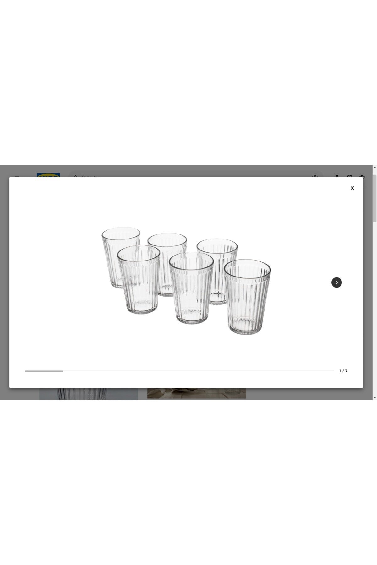 Set de verres VARDAGEN, en verre,  cl, 6 pièces