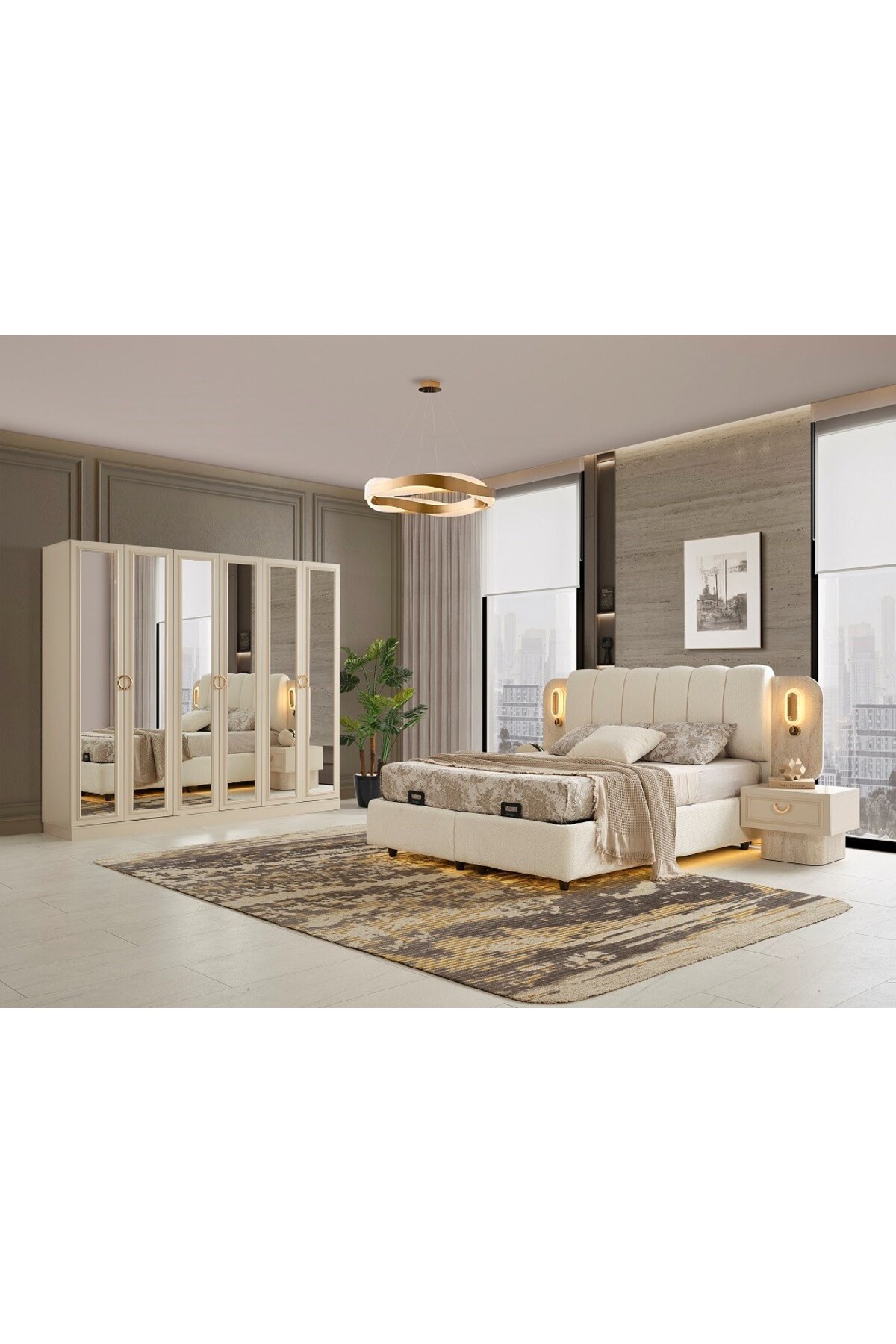 CHAMBRE À COUCHER BURGAZ EN MDF
